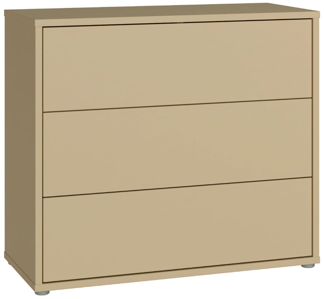 FORTE Kommode "Alice Springs, Kommode, 3 Schubkästen B/H/T 94,8/83,1/41,5" Schubkästen mit Vollauszug, grifflos,Push to open