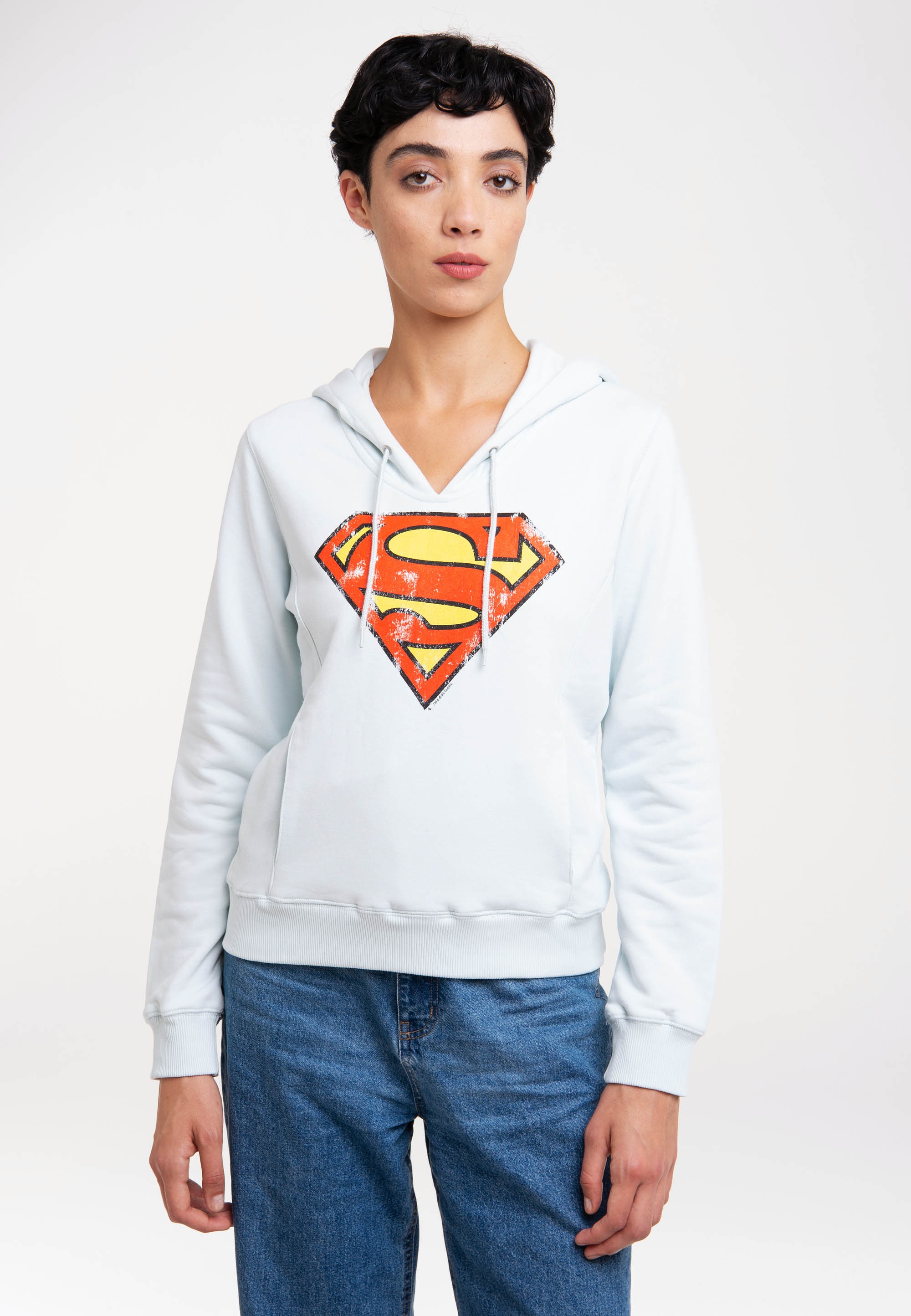 LOGOSHIRT Kapuzensweatshirt "DC Comics - Superman", mit lizenziertem Print