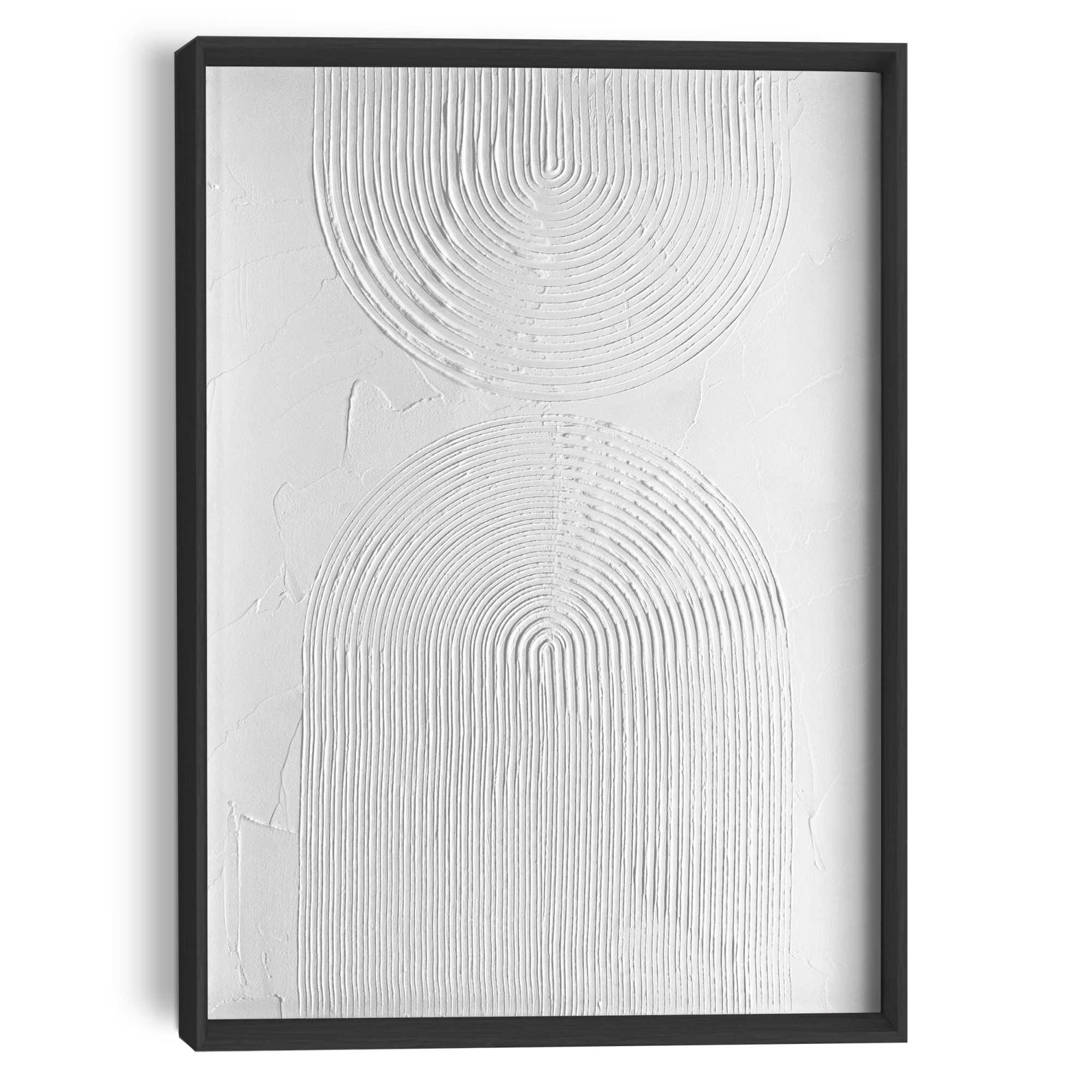 Reinders Wandbild "Reliefbögen", Wohnzimmer - Schwarz-Weiß - MDF - Abstrakt günstig online kaufen