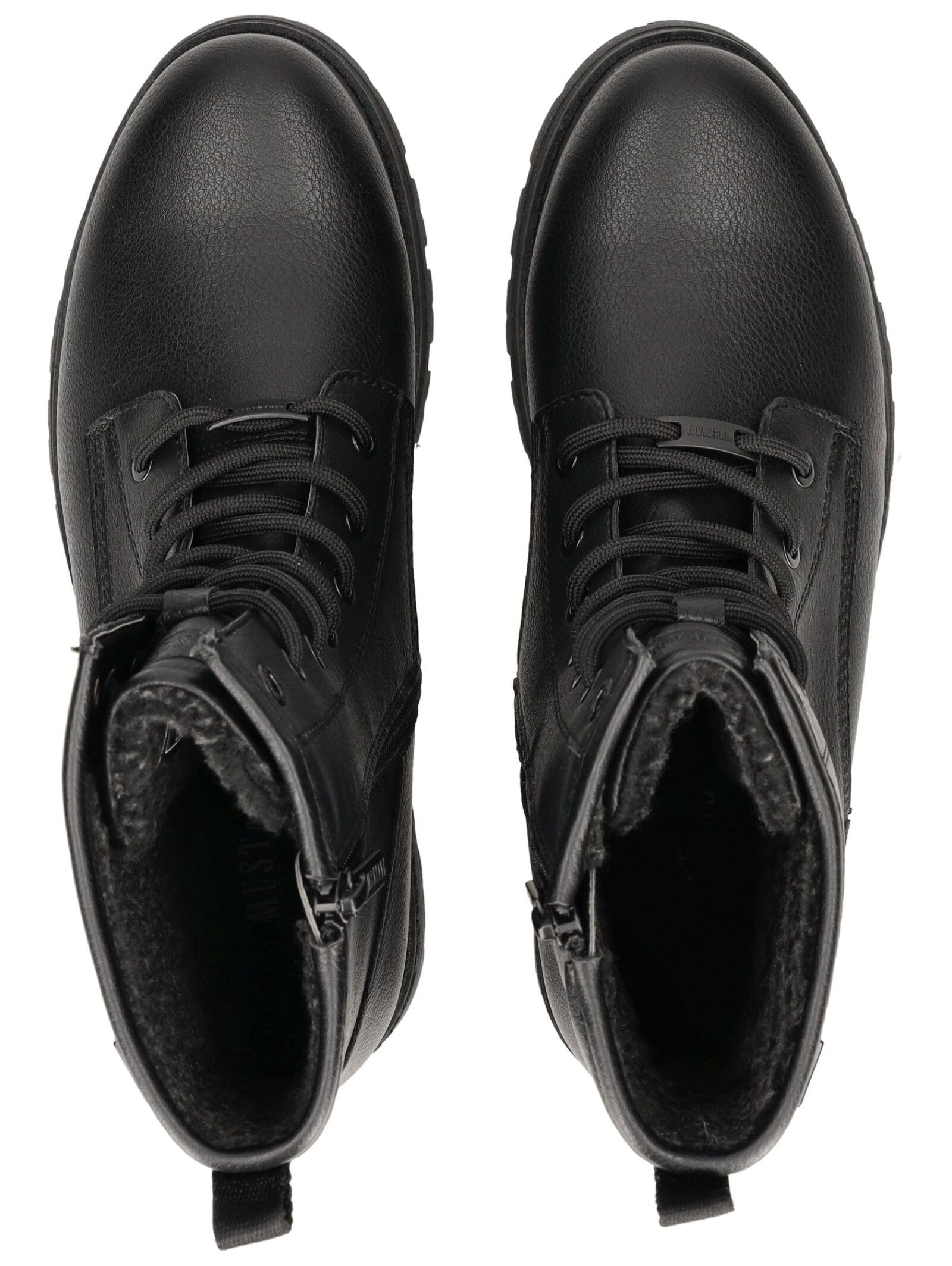Mustang Shoes Schnürstiefelette »Mustang Shoes Stiefelette Lederimitat/Textil«