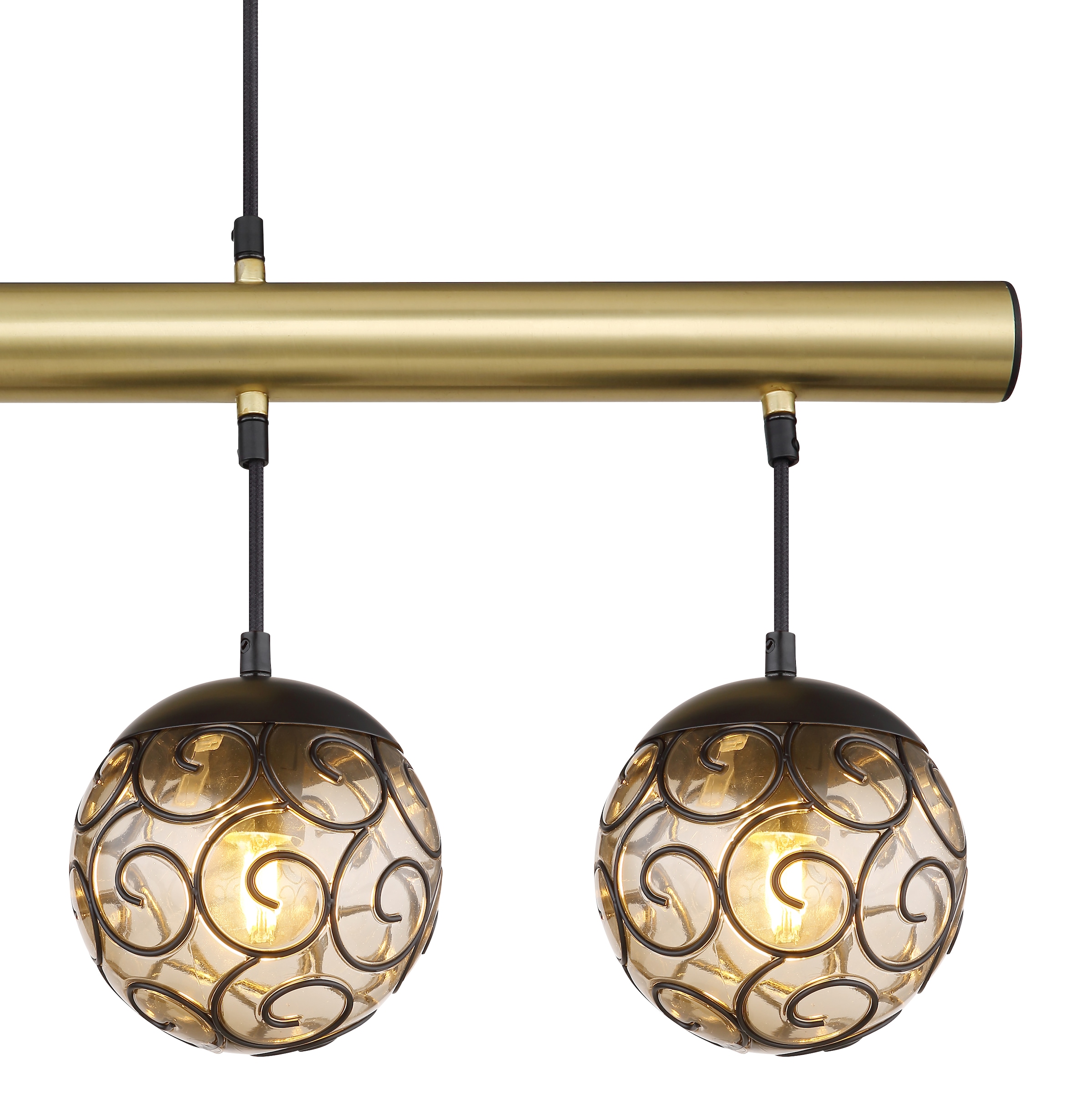 GLOBO LIGHTING Hängeleuchte »FITZ«, Leuchtmittel E27 | ohne Leuchtmittel, Hängelampe/Pendelleuchte/Esszimmer/Wohnzimmer/Esstisch