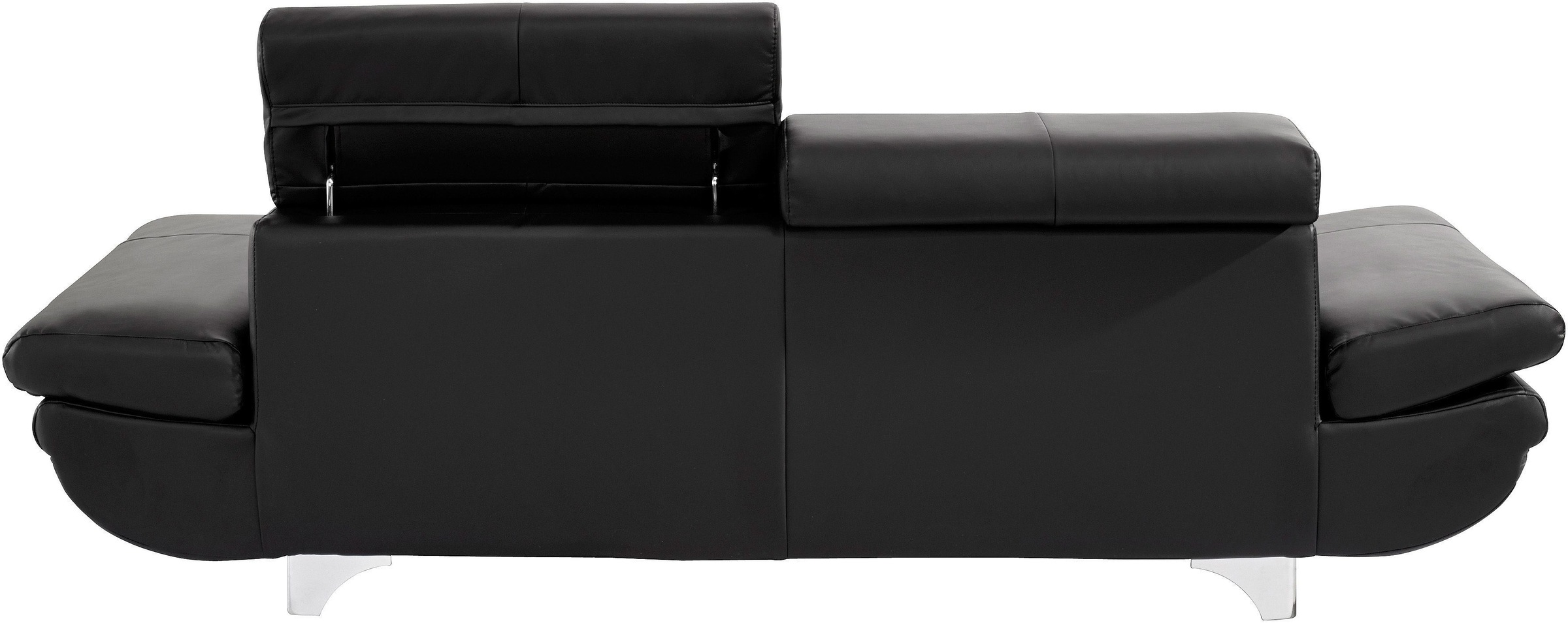 COTTA Polstergarnitur »Enterprise«, (Set), Set bestehend aus: 2-Sitzer mit Kopfteilverstellung & Hocker