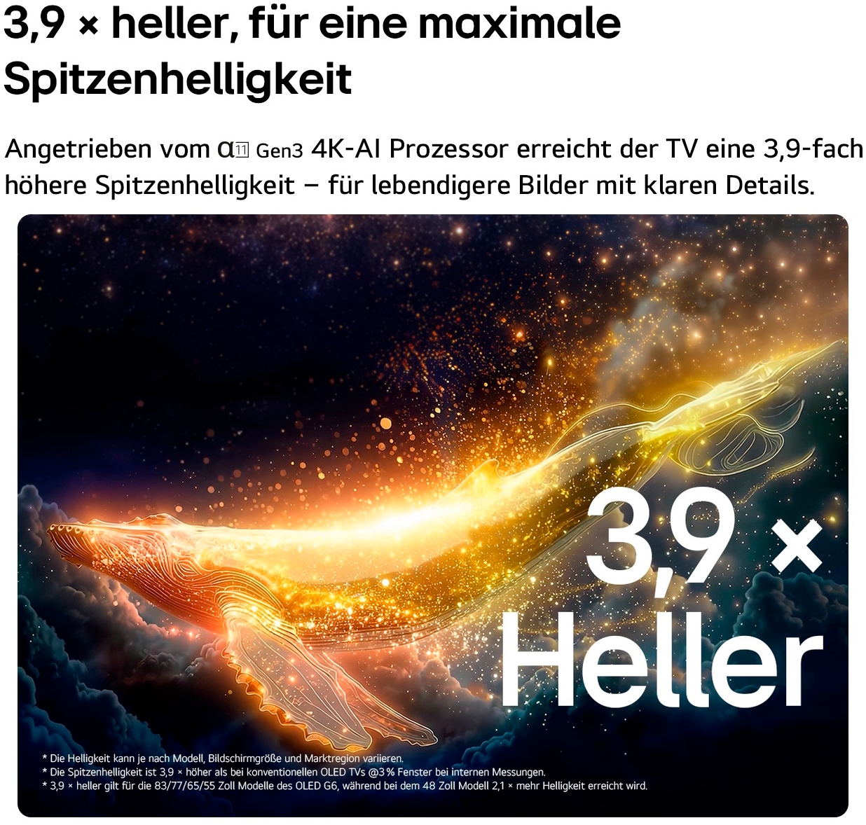 LG OLED-Fernseher »OLED55G67LW« 139 cm/55 ″ Smart-TV
