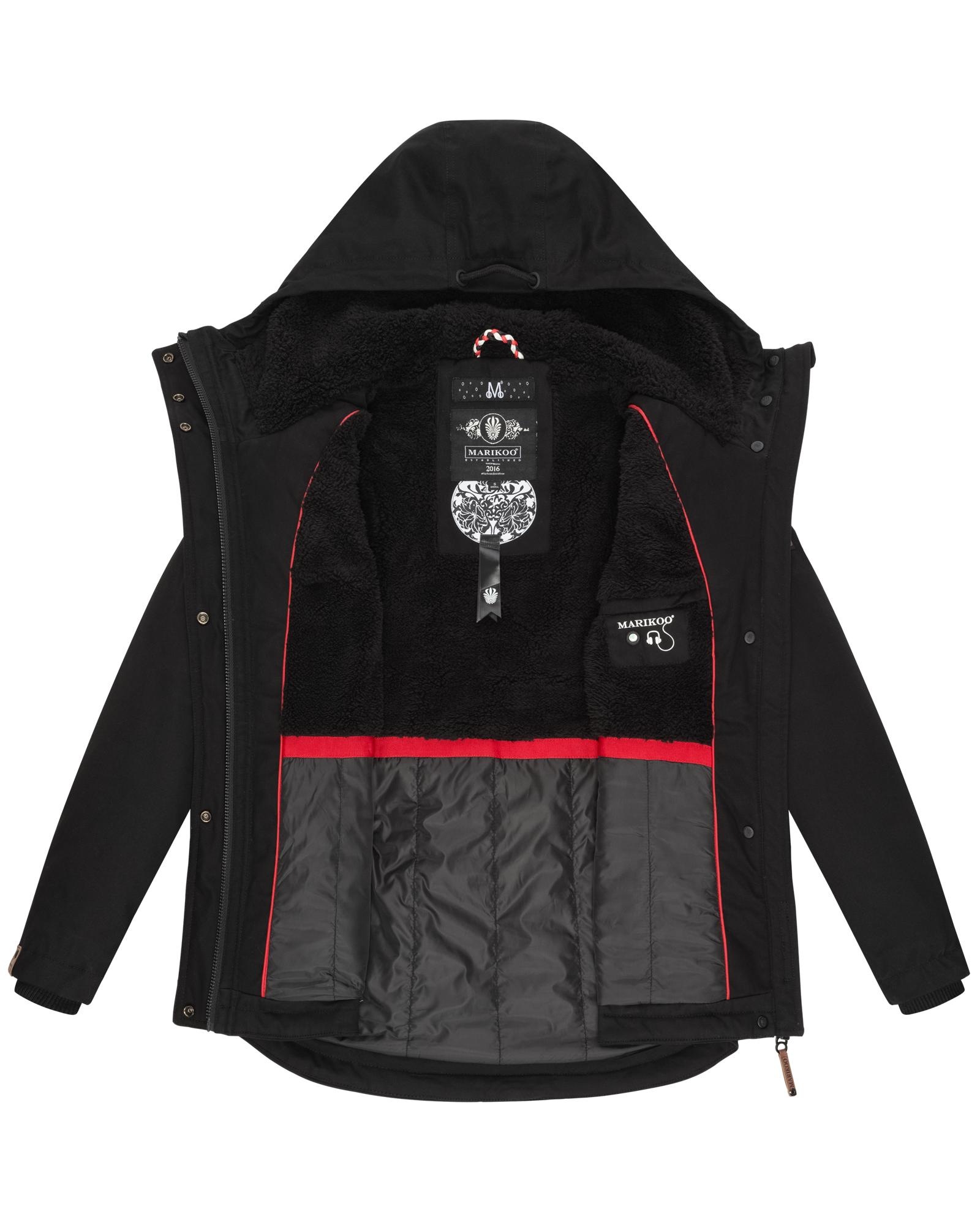 Marikoo Winterjacke »Bikoo«, mit Kapuze, sportliche Damen Outdoor Baumwolljacke mit Kapuze