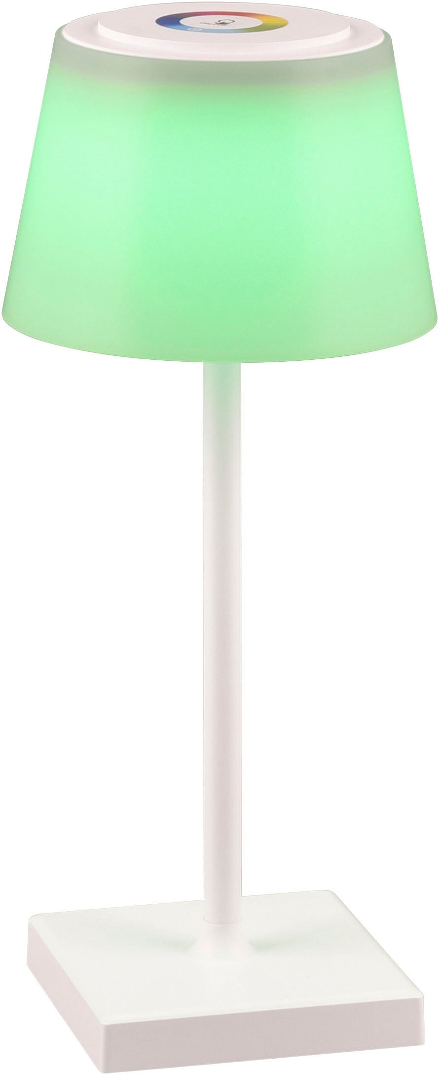 TRIO Leuchten LED Außen-Tischleuchte »Sanchez«, 1 flammig, Leuchtmittel LED-Board | LED fest integriert, Akku Garten Tischlampe RGB Farbwechsel dimmbar Lichtfarbe einstellbar