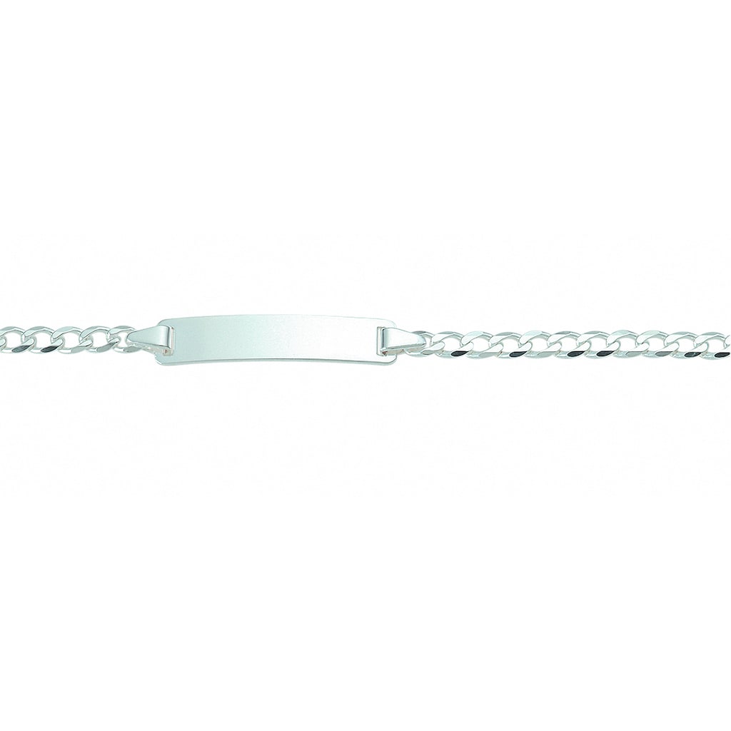 Adelia´s Silberarmband »925 Silber Flach Panzer Armband 18 cm Ø 3 mm« Silberschmuck für Damen Adelia´s Silberarmband »925 Silber Flach Panzer Armband 18 cm Ø 3 mm« Silberschmuck für Damen