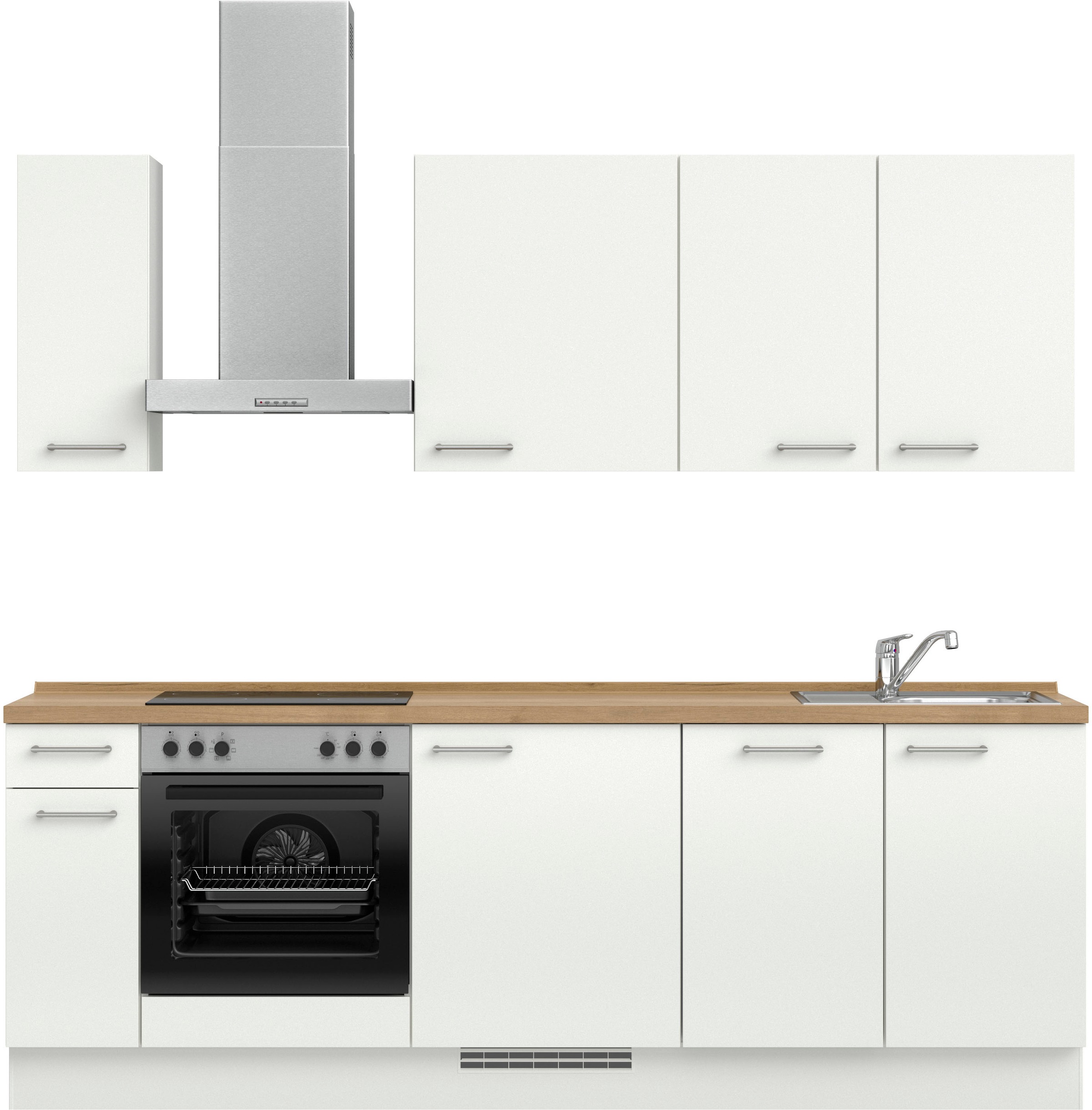 nobilia Küchenzeile ""Laser I", Ausrichtung wählbar, Breite 240 cm" vormont günstig online kaufen