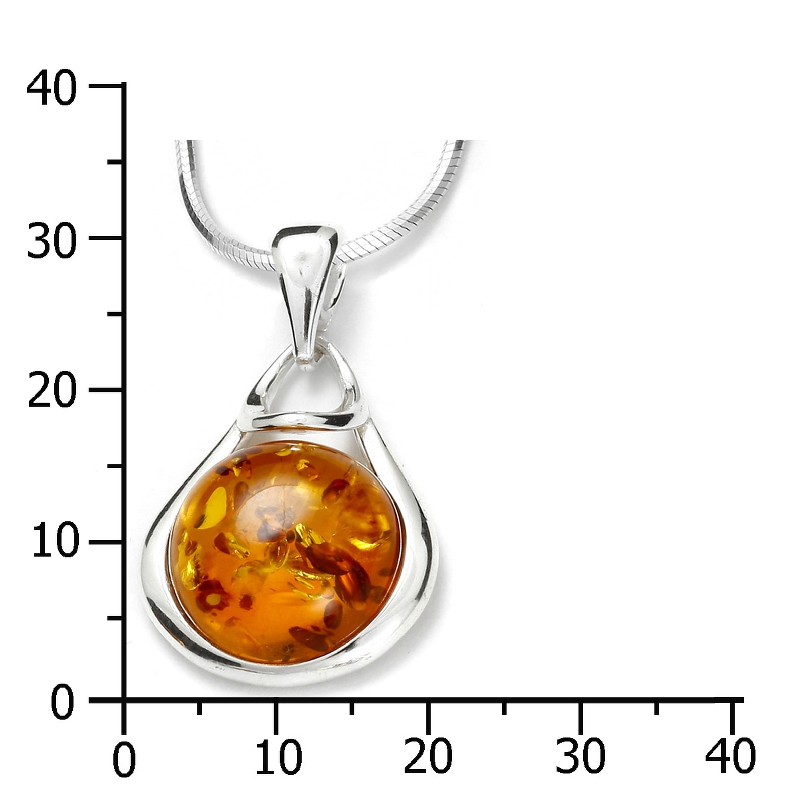 OSTSEE-SCHMUCK Kette mit Anhänger »Ostsee-Schmuck Kette mit Anhänger Lina Kette mit Anhänger Lina«, (2 tlg.)