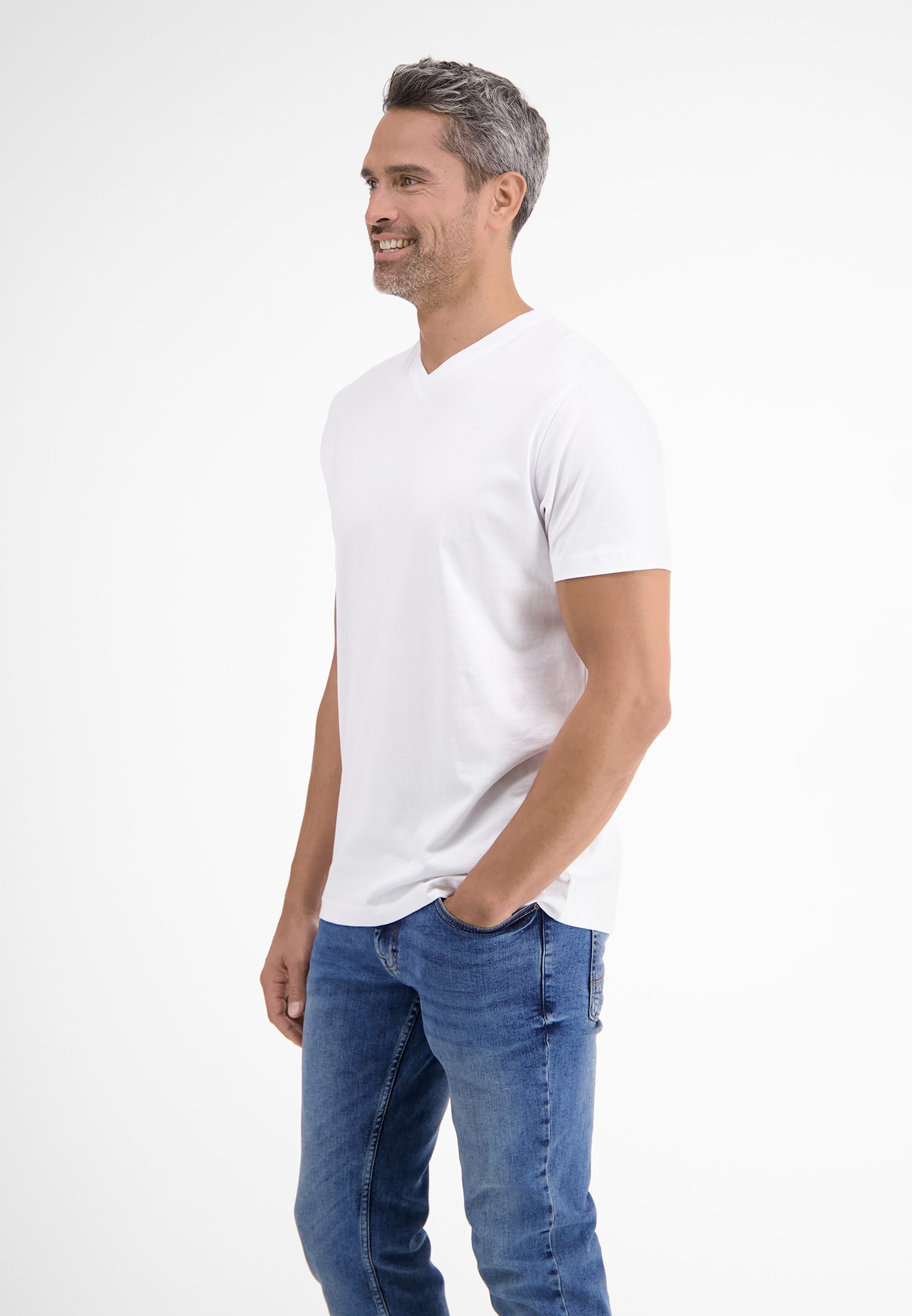 T-Shirt, | V-Neck Premium BAUR für in Doppelpack ▷ »LERROS Baumwollqualität« T-Shirt LERROS