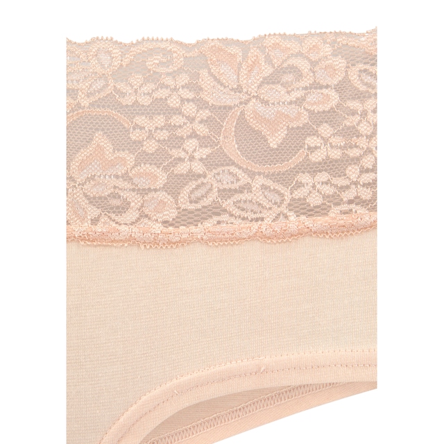 Vivance Panty, (Packung, 3 St.), aus elastischer Baumwolle mit floraler  Spitze bestellen | BAUR