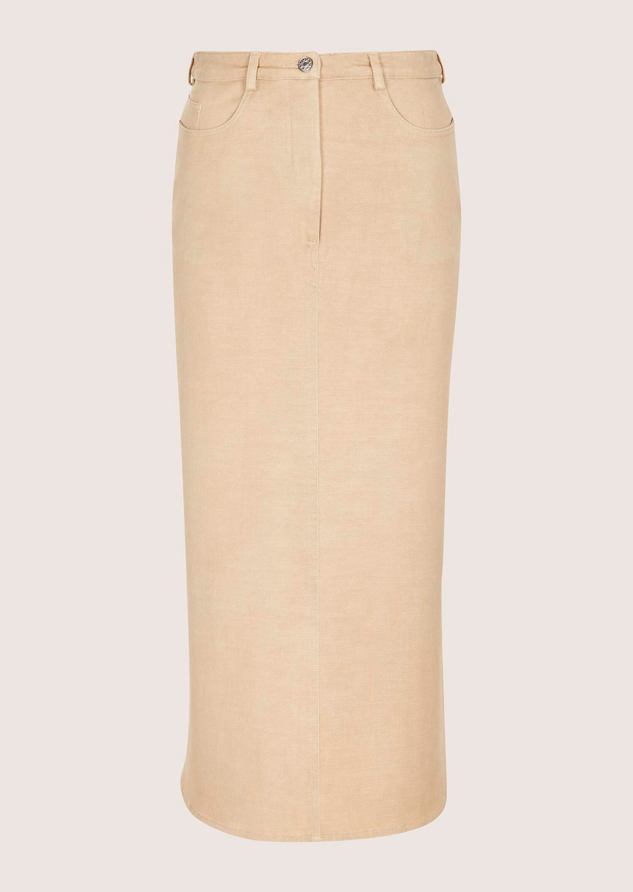 MADELEINE Regular-fit-Jeans "Jeansrock Midirock mit Formbund" günstig online kaufen