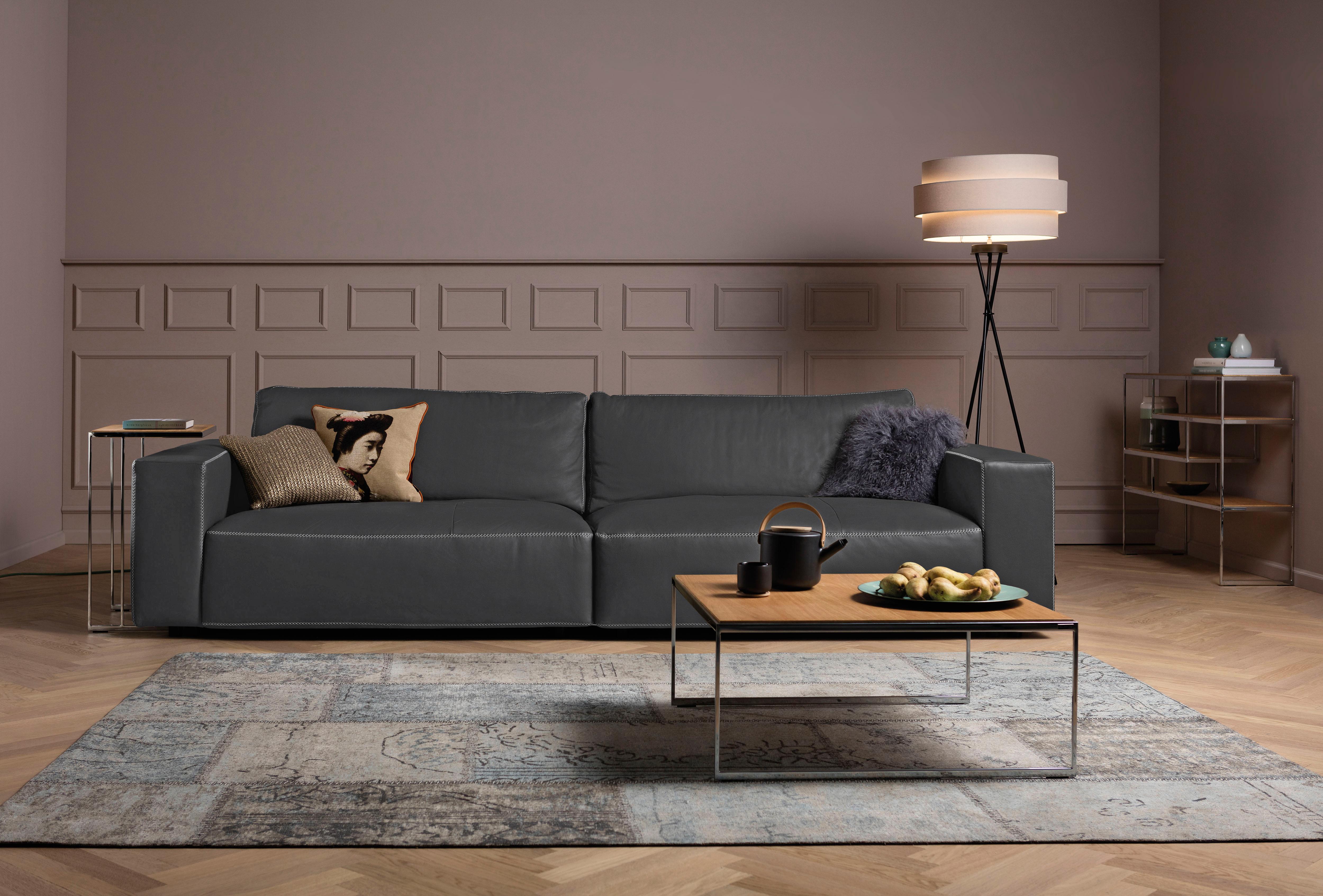 Musterring Big-Sofa "LUCIA Mega Sofa, zeitlos, bequem, Breite 292cm, Kontrastnähte" in vielen Qualitäten und 4 unterschiedlichen Nähten, 3-Sitzer