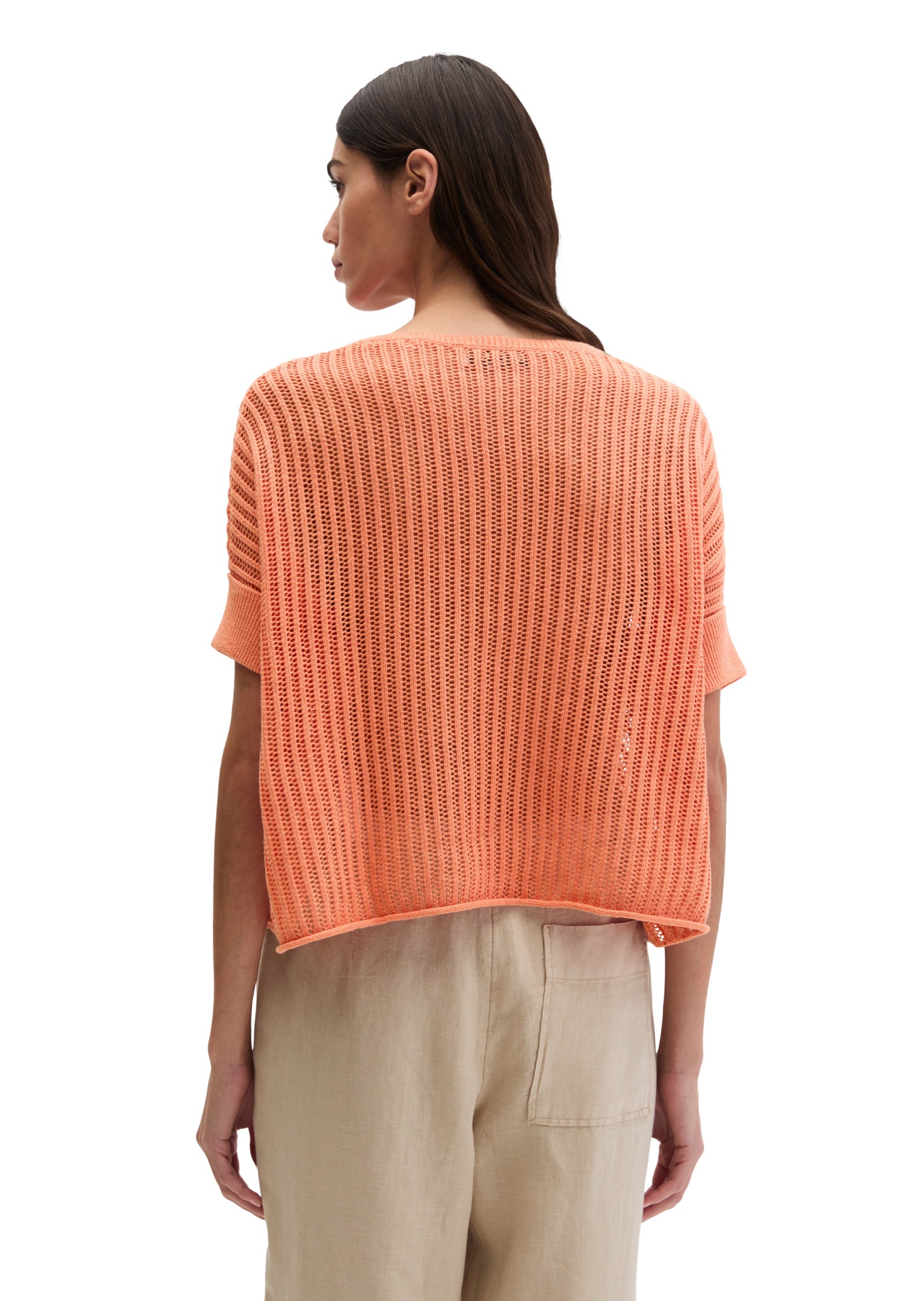Marc O'Polo Strickpullover »aus Organic Cotton-Leinen-Mix«