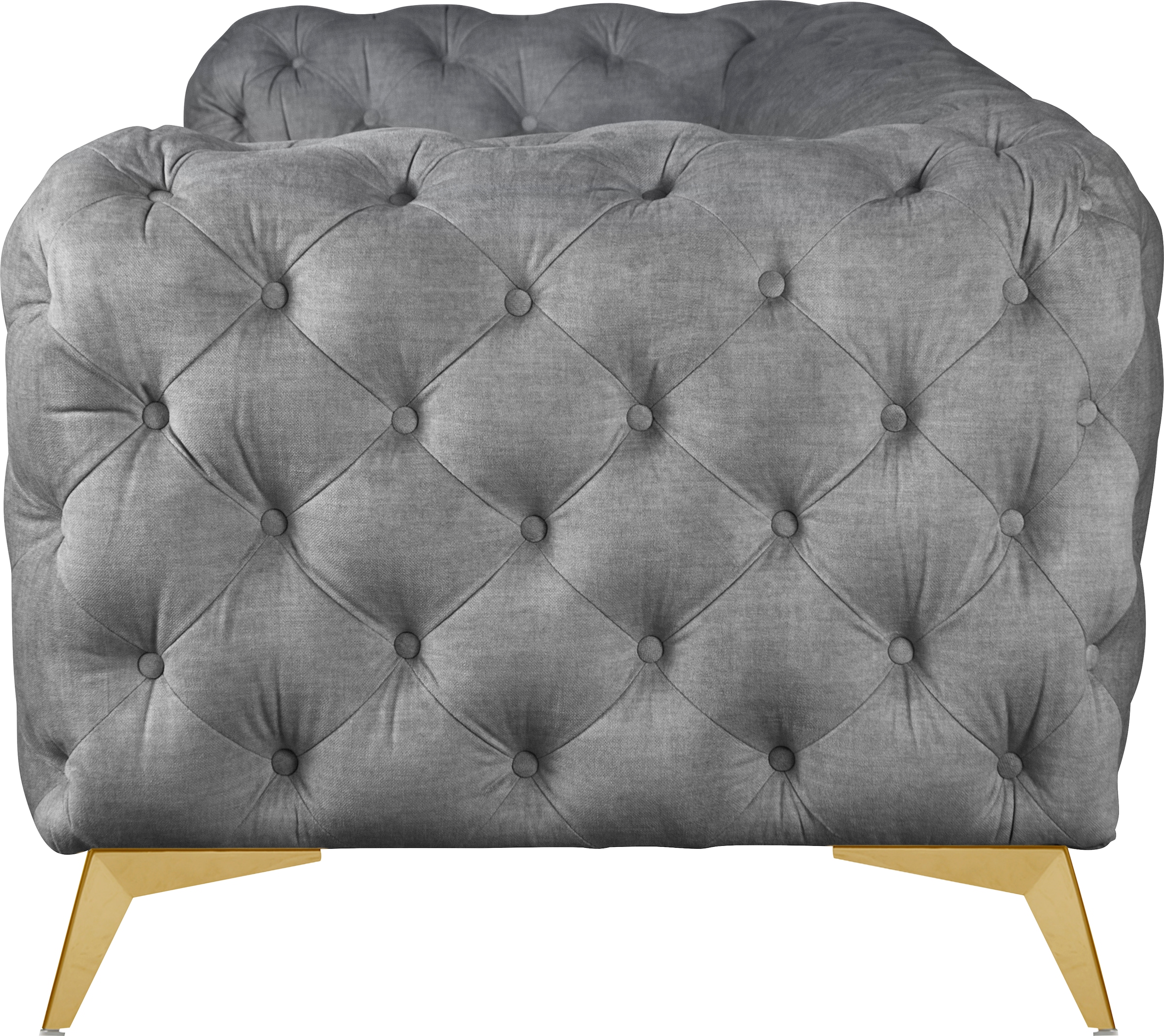Leonique Chesterfield-Sofa »Glynis«, aufwändige Knopfheftung, moderne Chesterfield Optik, Fußfarbe wählbar