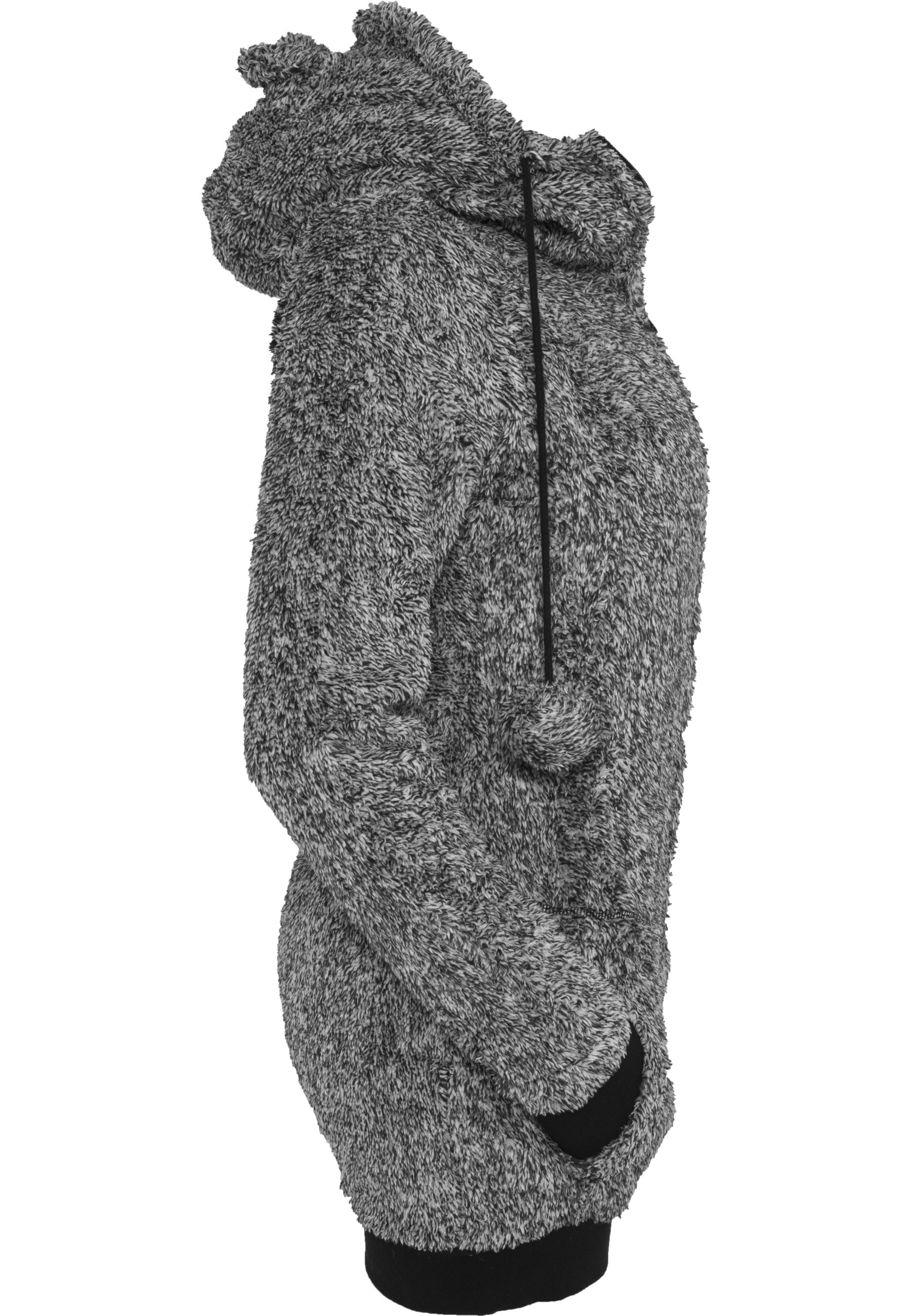 URBAN CLASSICS Sweatjacke »Urban Classics Damen Ladies Melange Teddy Zip Hoody« 1 Stk.