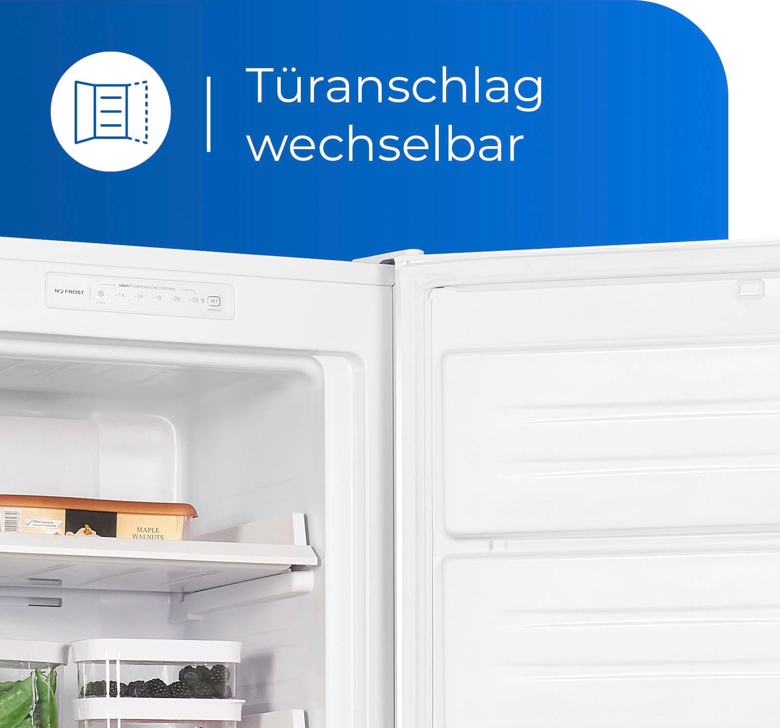 exquisit Gefrierschrank »GS271-NF-H-040D weiss«, 170,5 cm hoch, 54 cm breit, 204 Liter Nutzinhalt, NoFrost, Schnellgefrieren