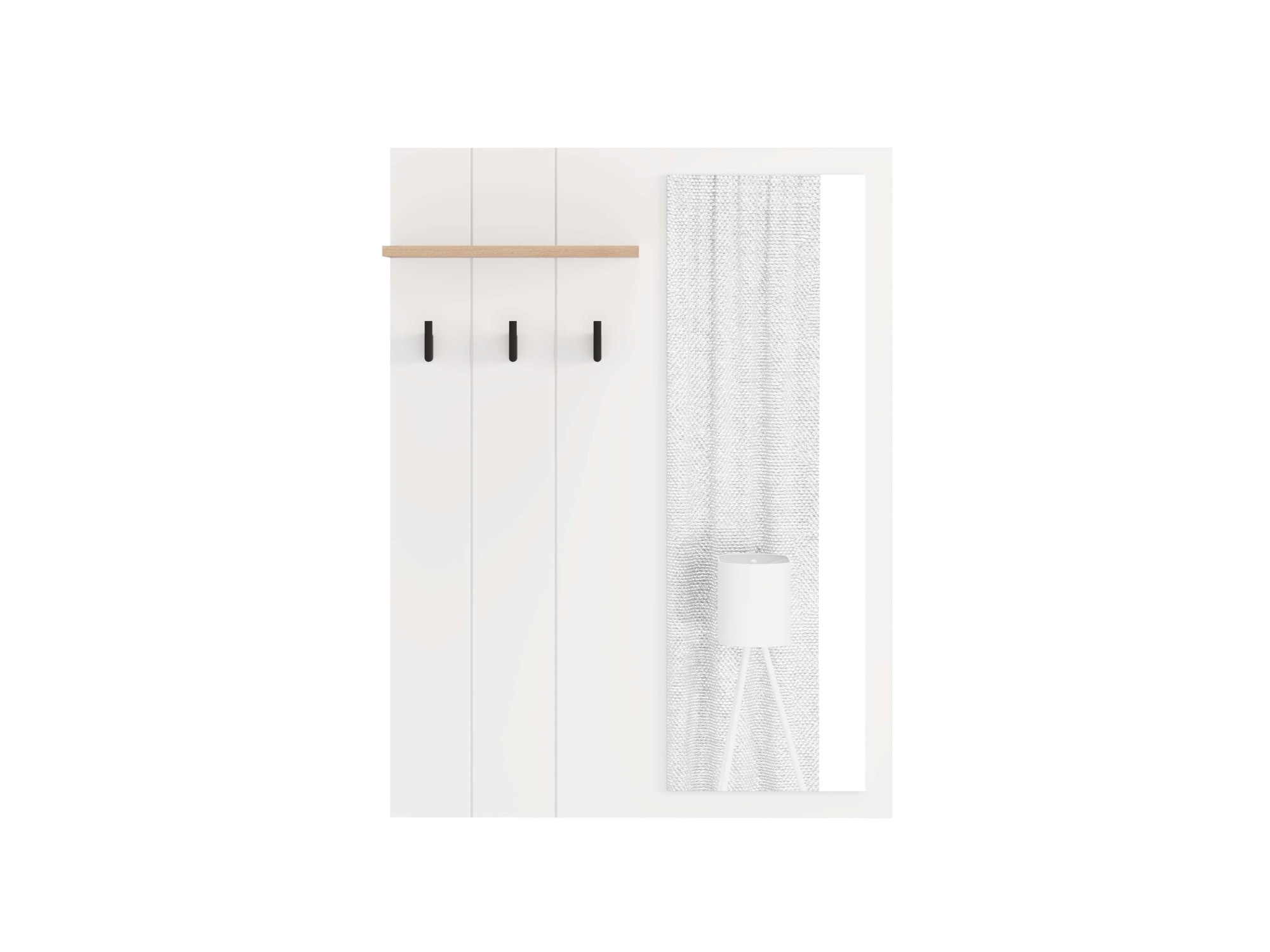 Home affaire Garderoben-Set »Bedford, Flurmöbel, Dielenmöbel, Flurschrank, Flurgarderobe B= 231 cm« 4tlg, 4 Stk. tlg.