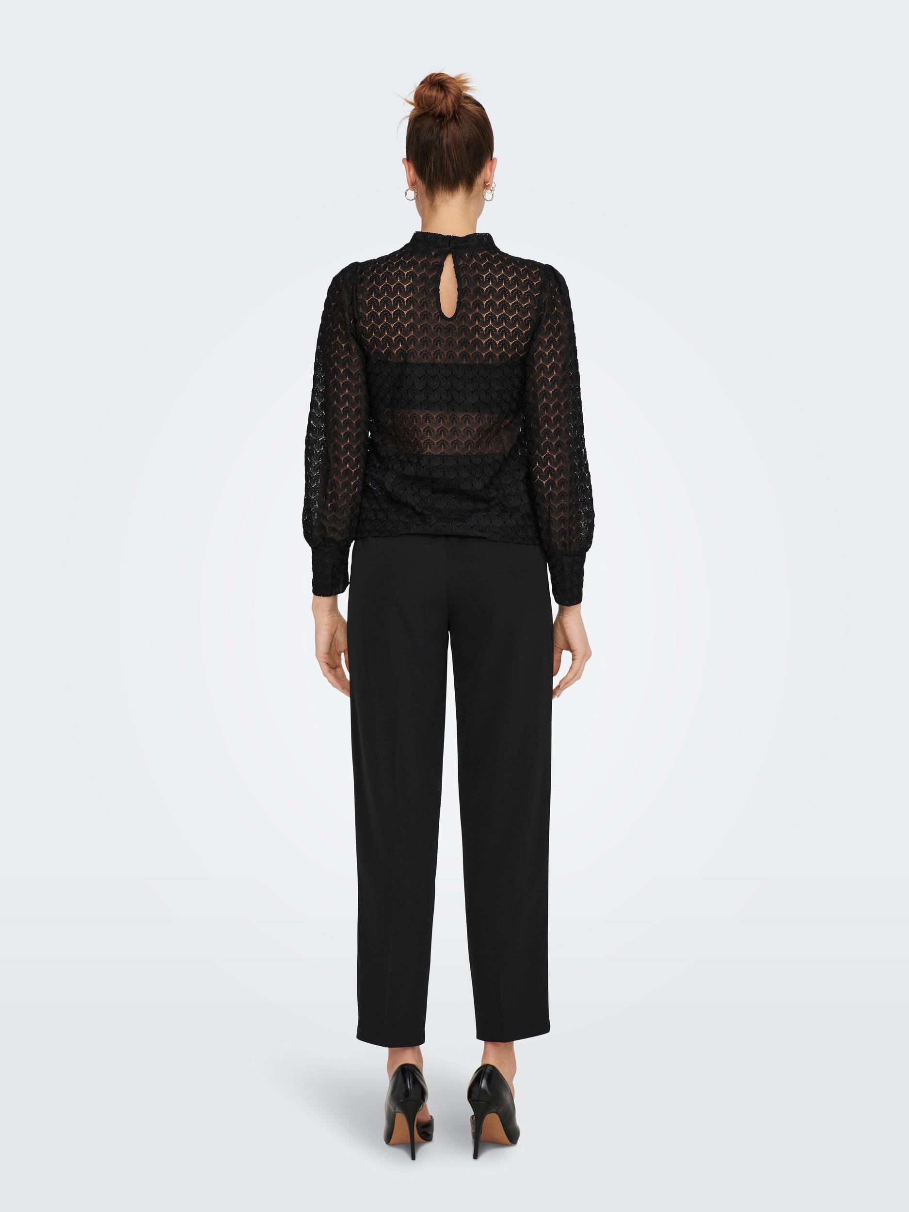 JDY Langarmshirt »JDYAVERY L/S LACE TOP JRS NOOS«