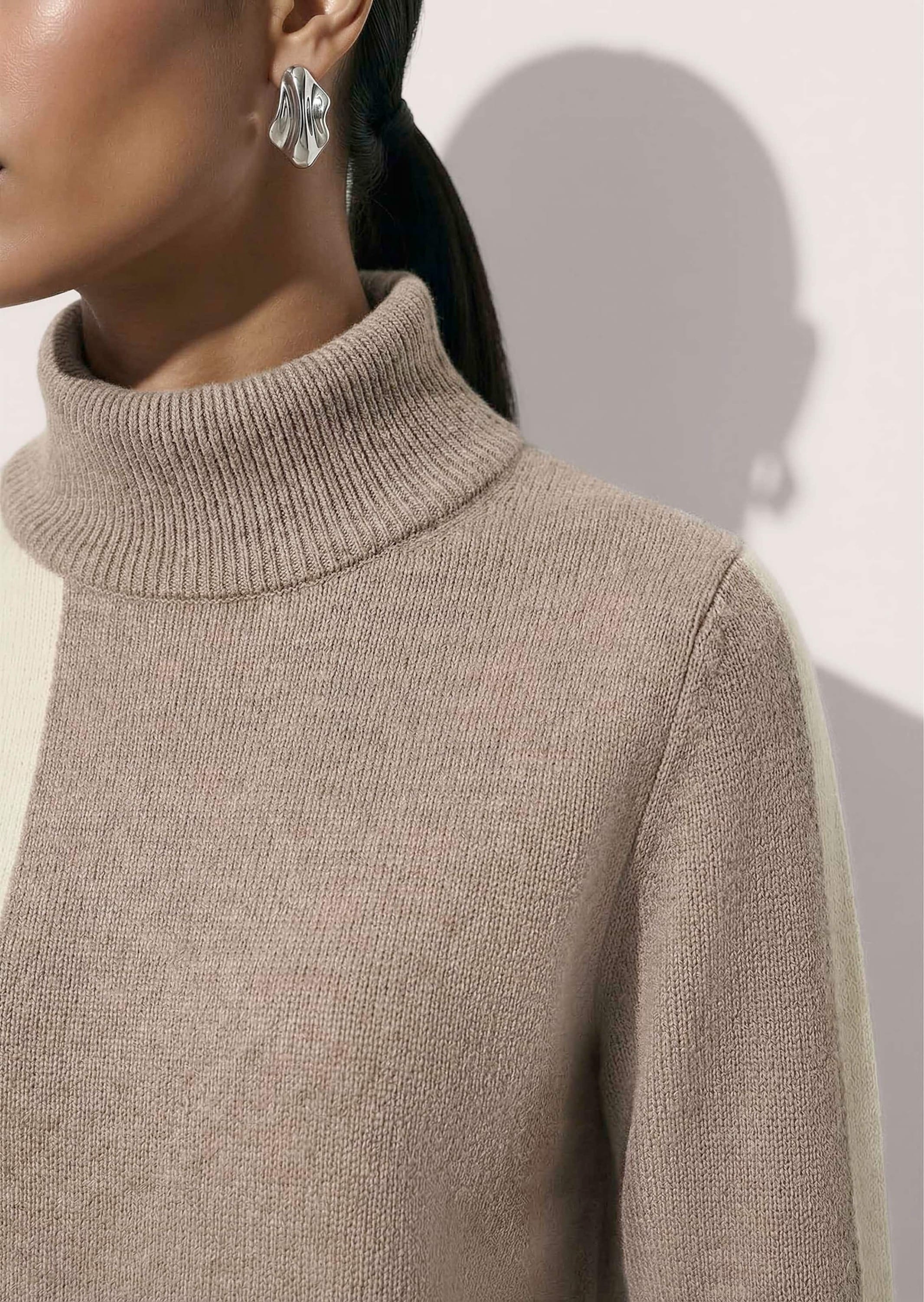MADELEINE Longpullover »Pullover Strickpullover mit Colour-Blocking«