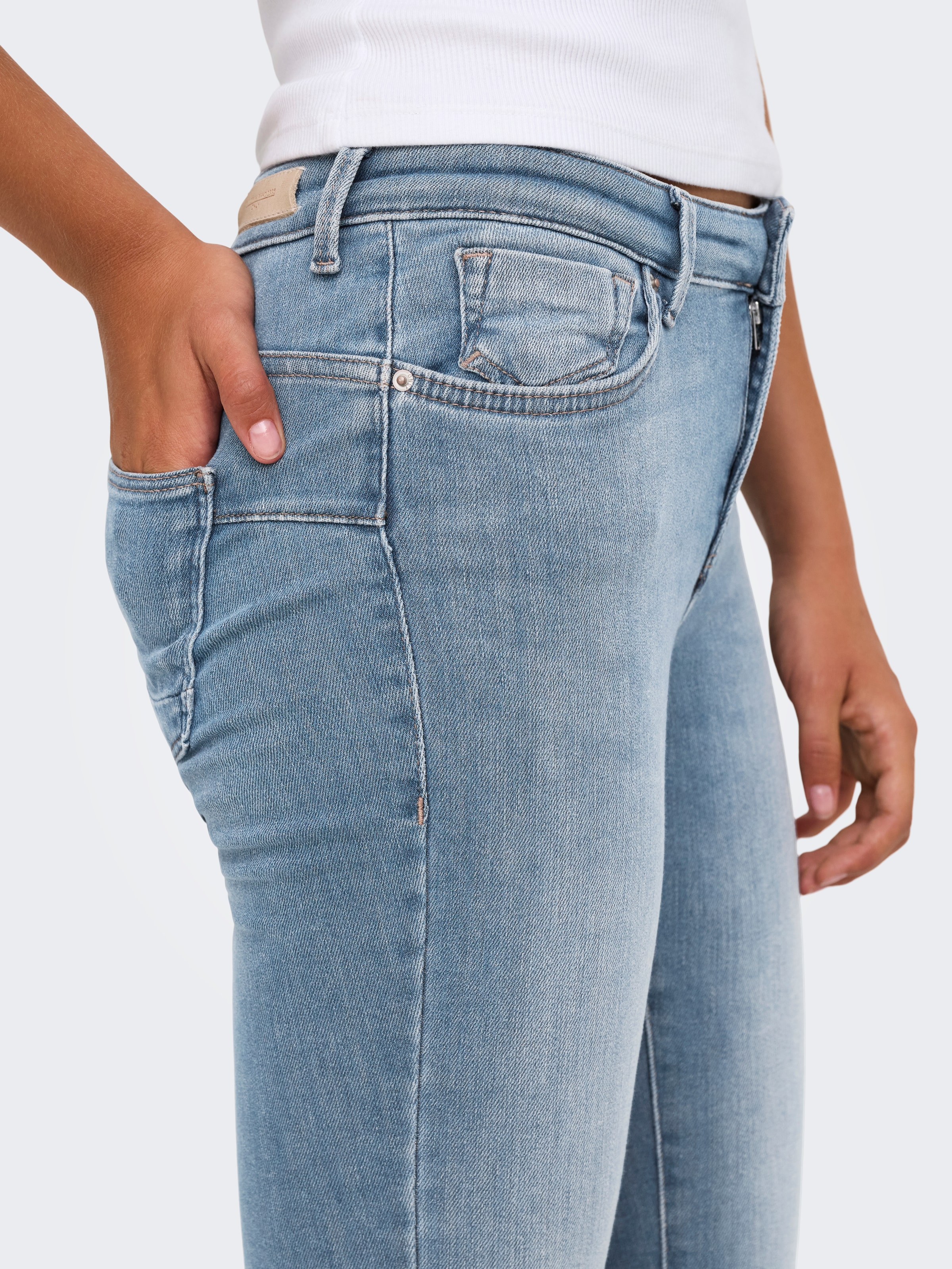 ONLY Skinny-fit-Jeans »ONLPOWER MID SKIN PUSHUP DNM REA968 NOOS« Baumwollmischung, skinny fit