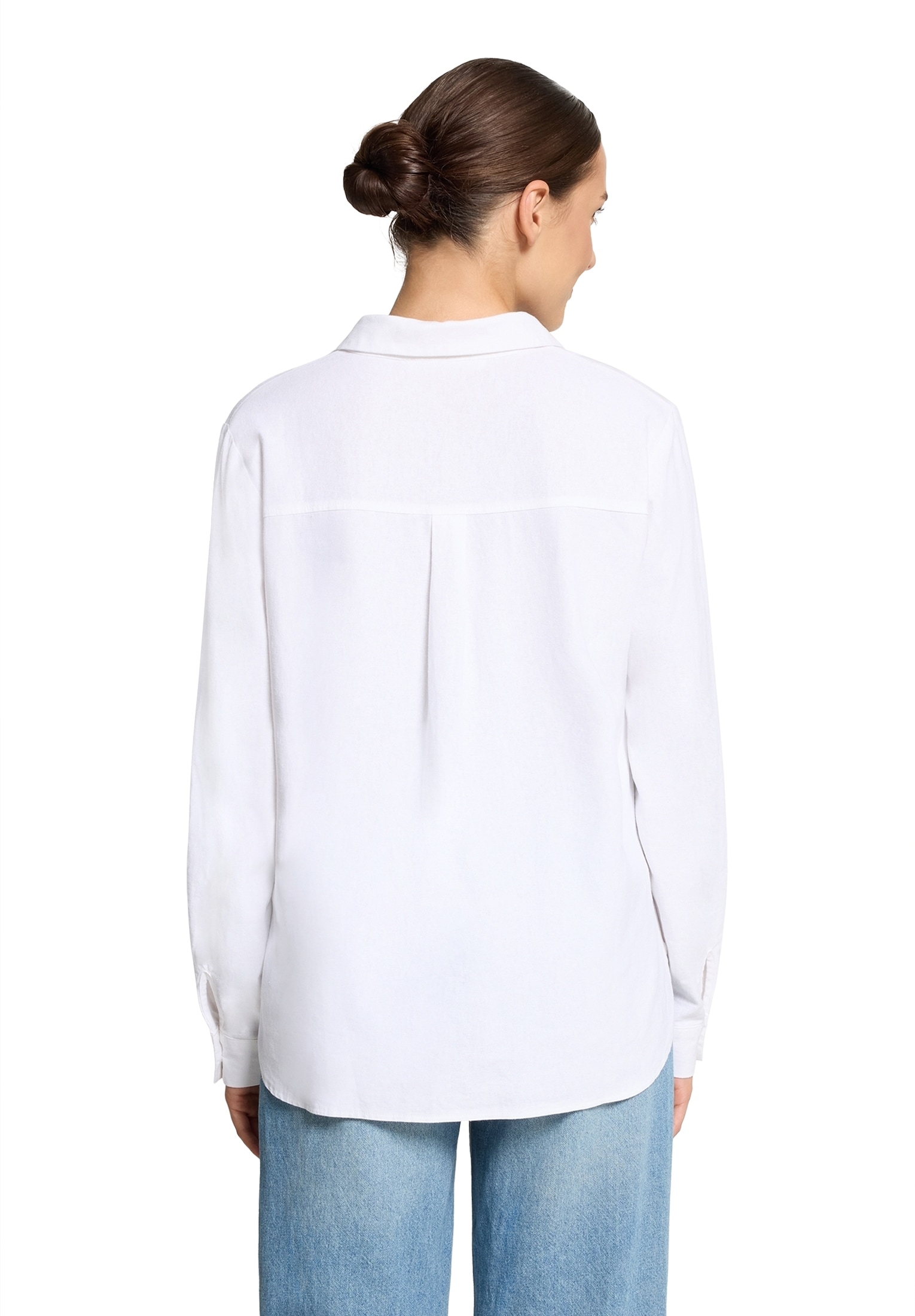 Betty&Co Kurzarmbluse »Betty & Co Damen Leinenbluse langarm«