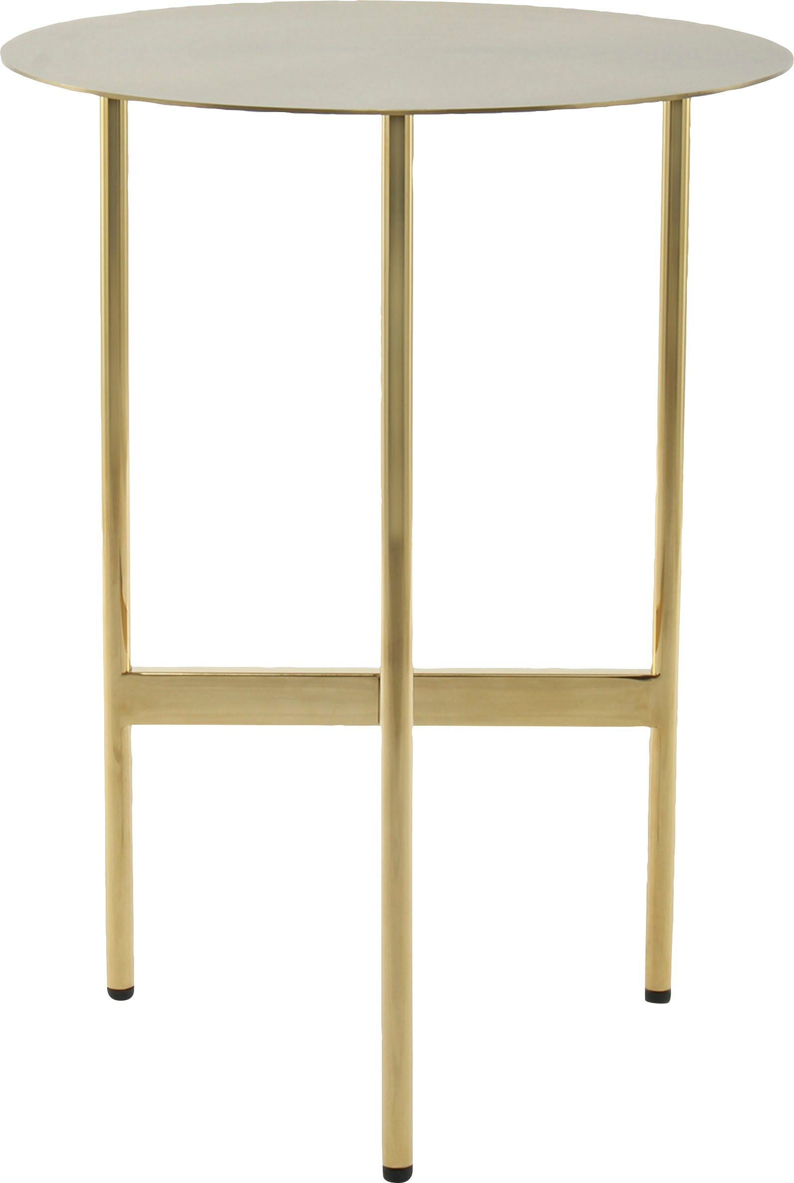 Kayoom Beistelltisch »Pema, Minimalistisches Design, Passt zu jedem Einrichtungsstil«, (1 St.), minimalistisches Gestelldesign aus Edelstahl, runde Ablagefläche