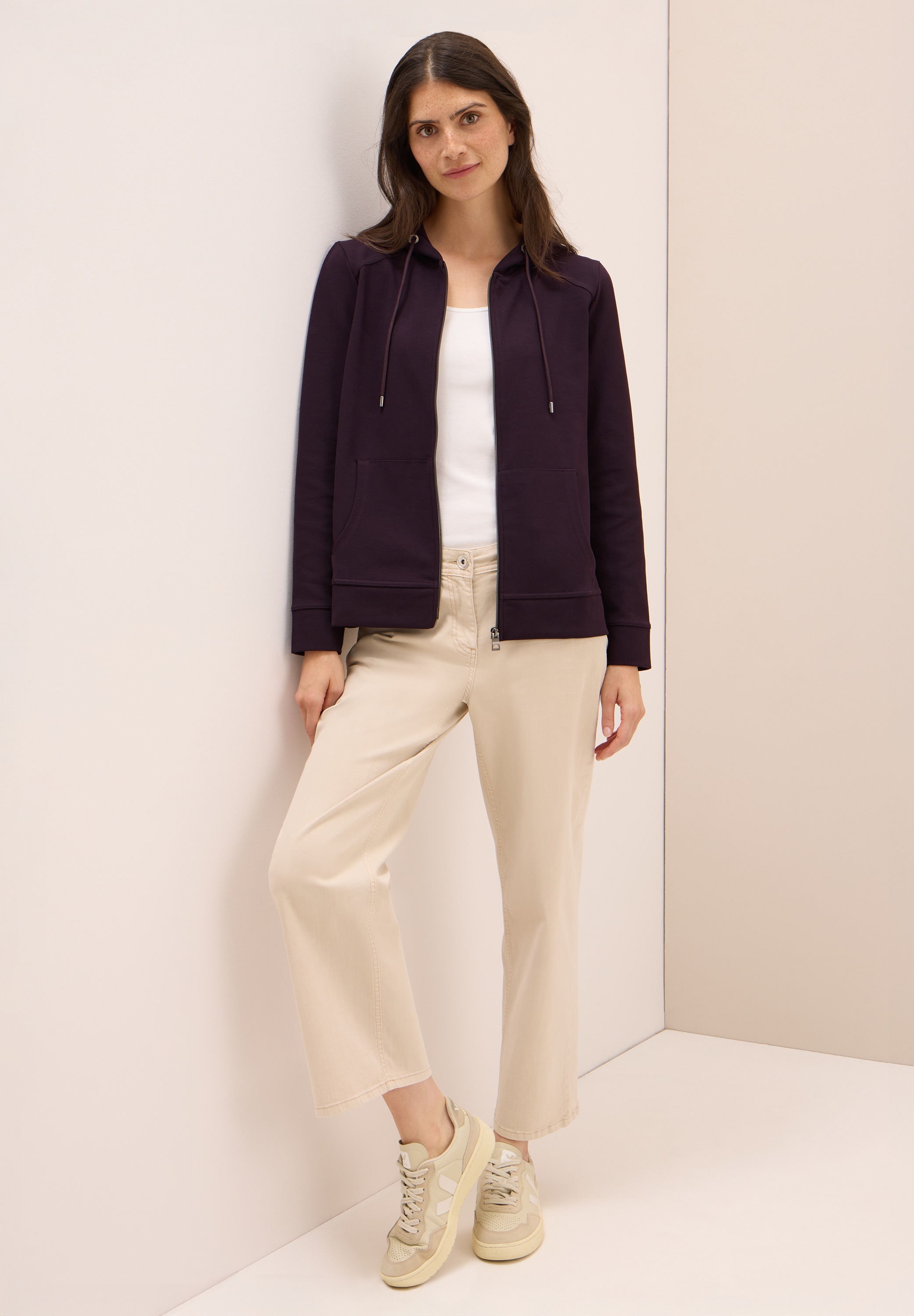 Cecil Sweatjacke, mit Kapuze