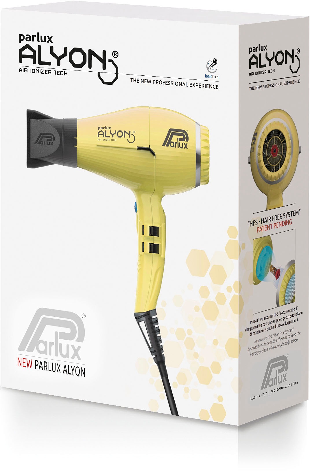 Parlux Haartrockner »Parlux Alyon Ionic«, 2250 W, Patentiertes Reinigungssystem HFS (Hair Free System)