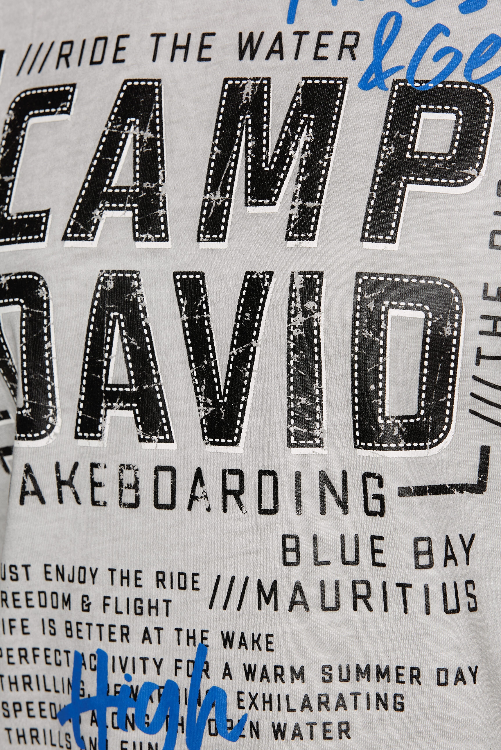CAMP DAVID Rundhalsshirt, aus Baumwolle