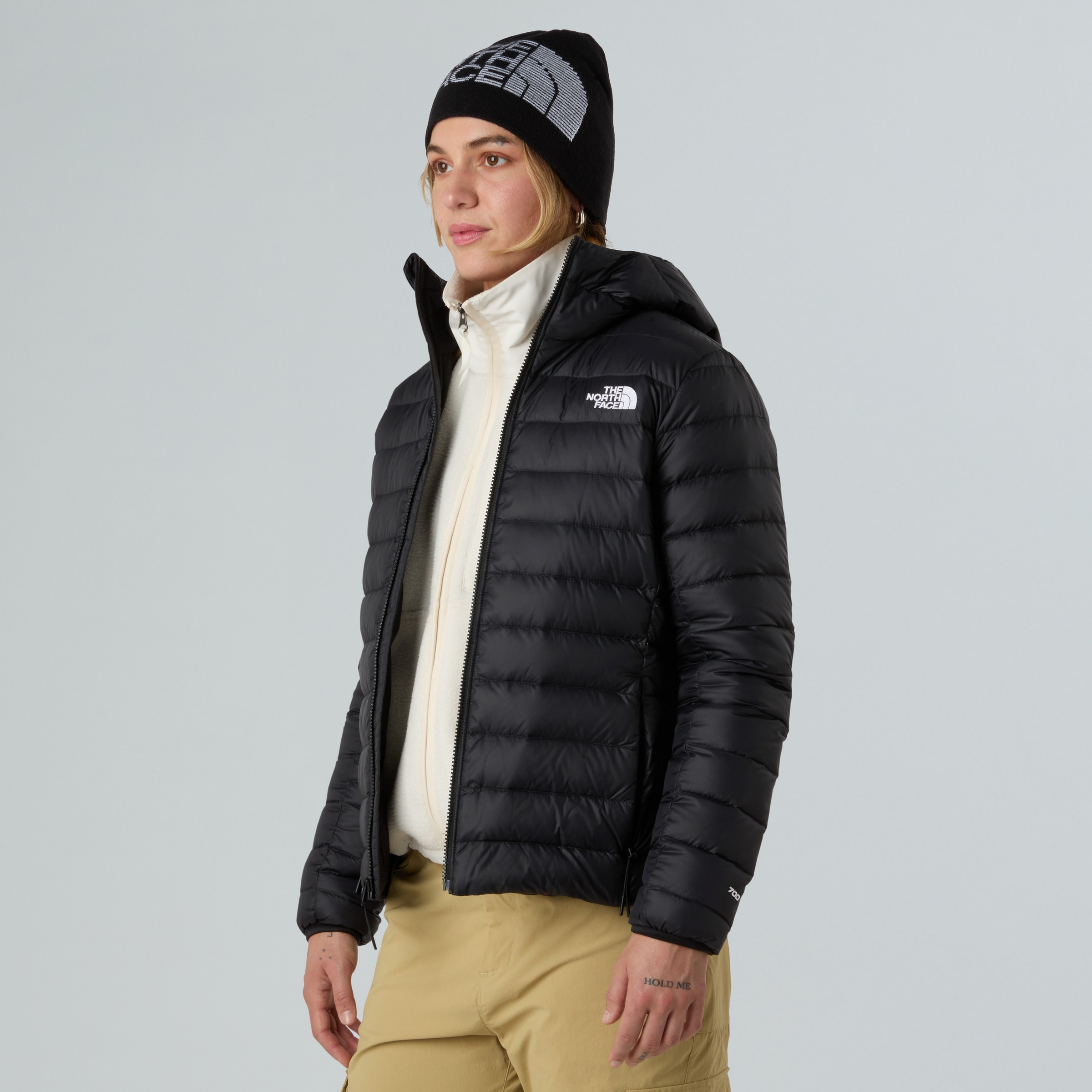 The North Face Daunenjacke "W Classic Down Hooded Jacket" Mit 700er-Daunenfüllung, Sportlicher Stil, Mit Verstellbarer Kapuze