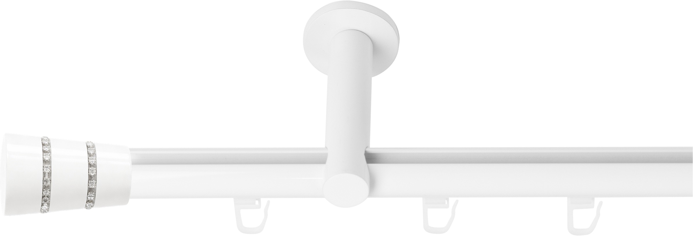 SN DECO GROUP Gardinenstange Ø 19 mm 1 läufig-läufig Fixmaß;kürzbar