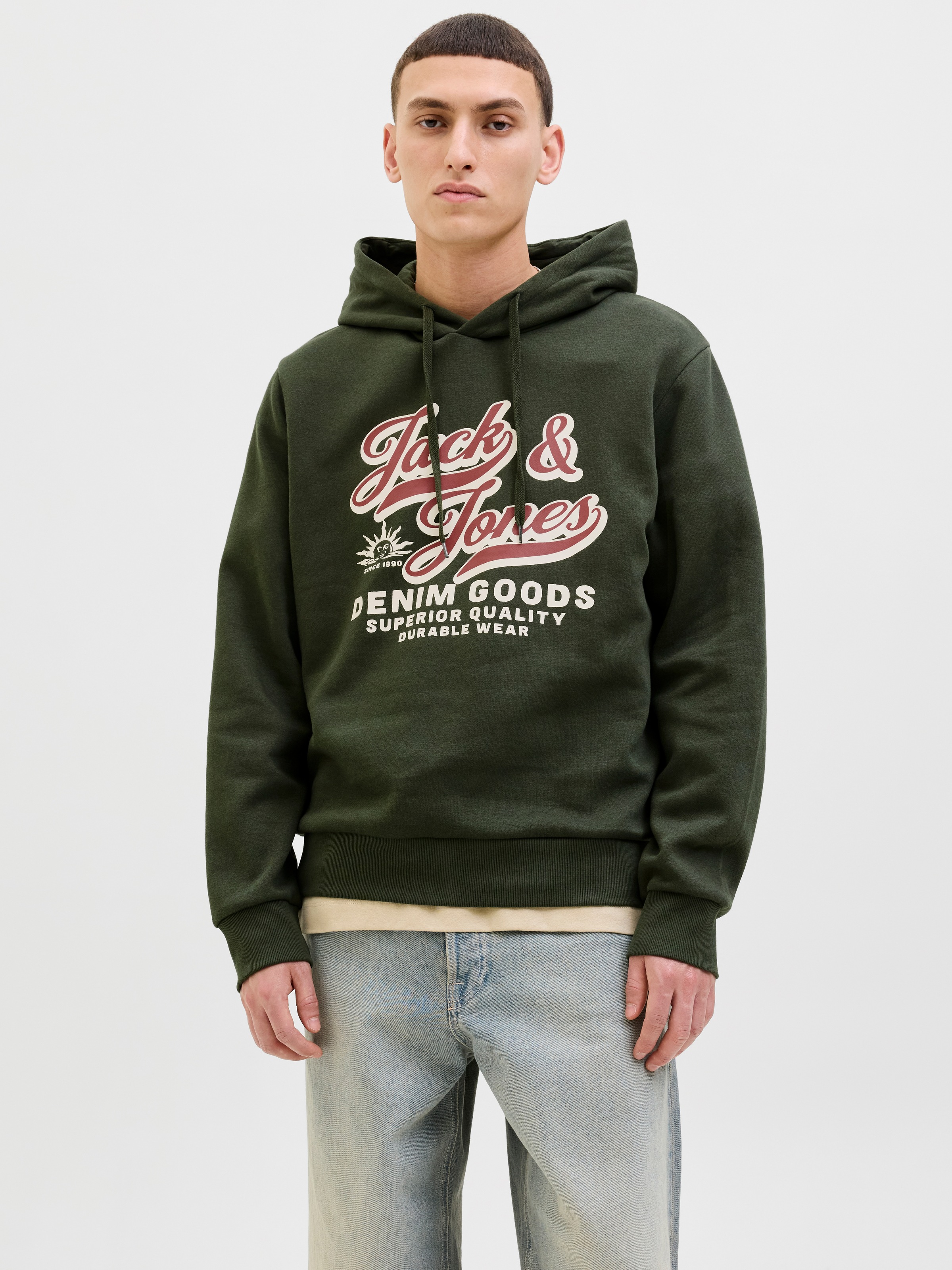 Jack & Jones Kapuzensweatshirt JJELOGO SWEAT günstig online kaufen