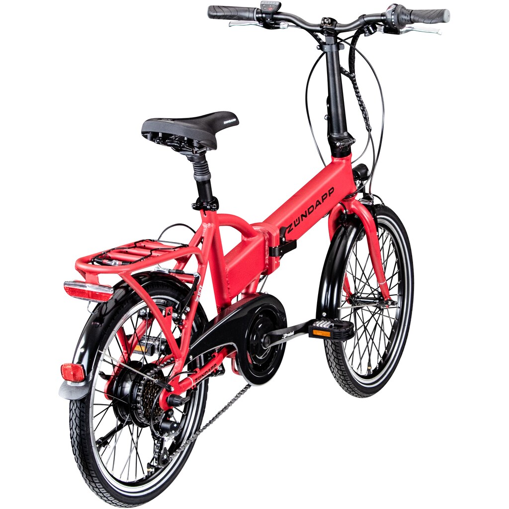 Zündapp E-Bike »Z101«, 6 Gang, Shimano, Tourney RD-TY300, Heckmotor 250 W