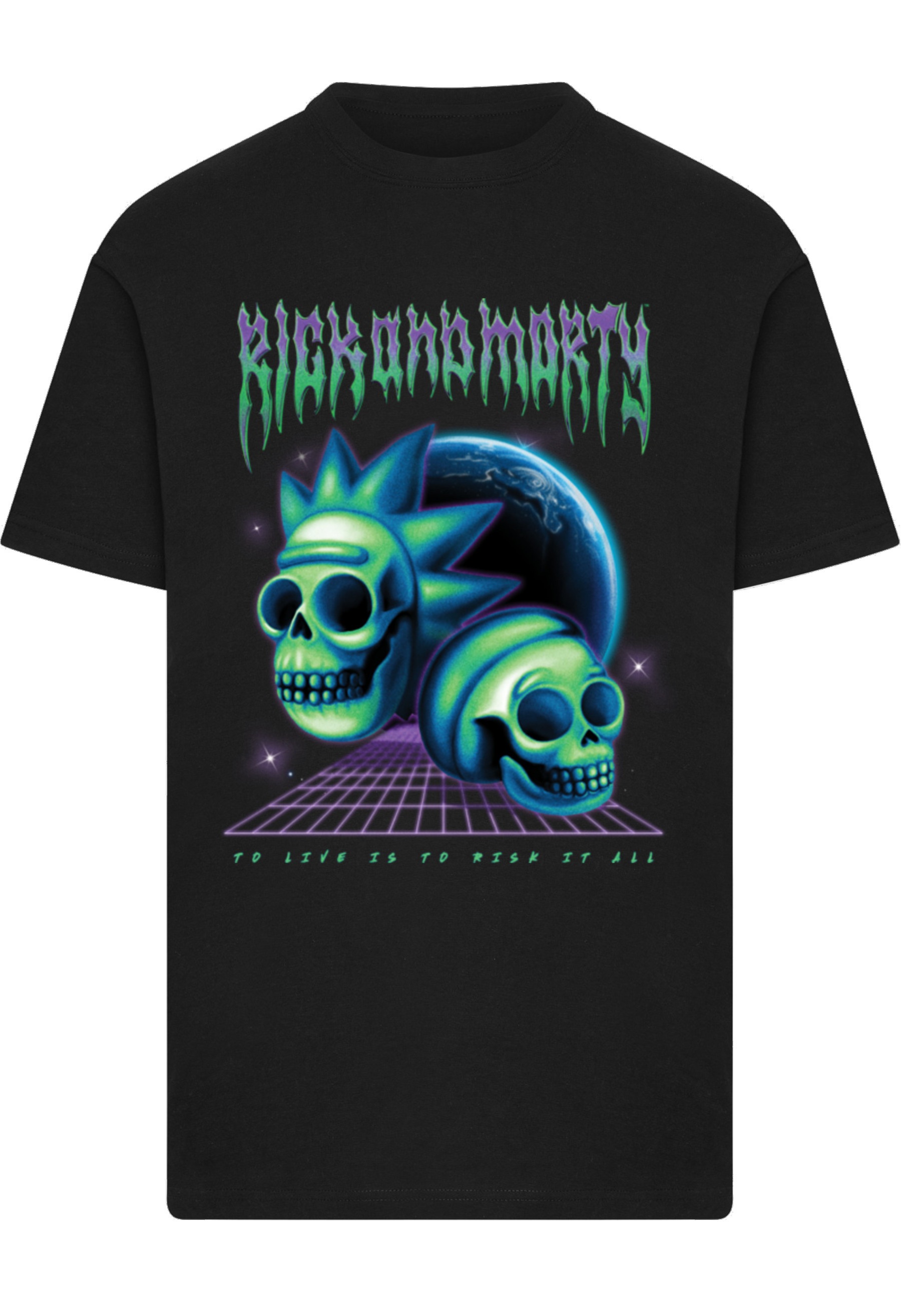 Merchcode T-Shirt "Merchcode Rick & Morty Skull Tee" 1 Stk.