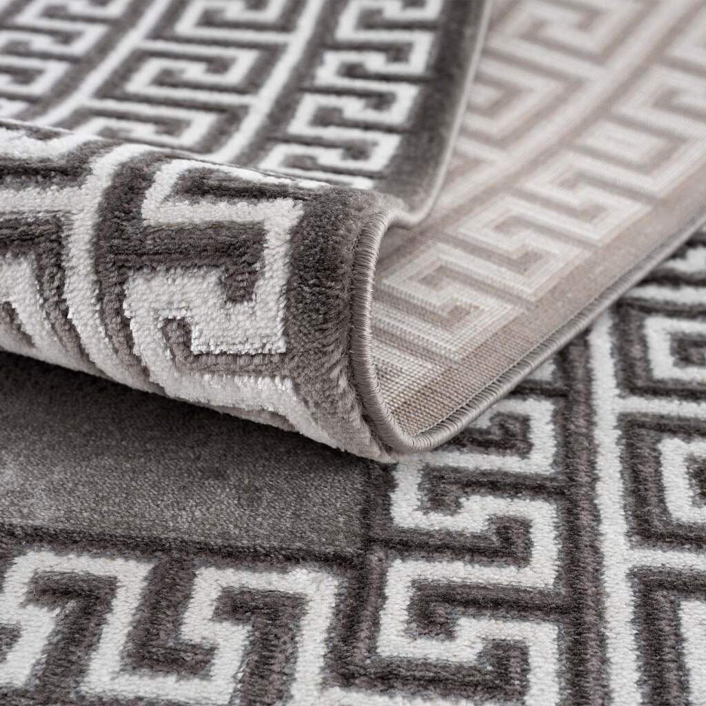 Carpet City Teppich »Chic« rechteckig 11 mm Höhe Kurzflor, Bordüre, Weicher Flor, ideal für Wohnzimmer & Schlafzimmer