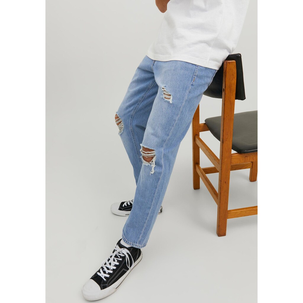 Jack & Jones Tapered-fit-Jeans »JJIFRANK JJORIGINAL CROPPED«