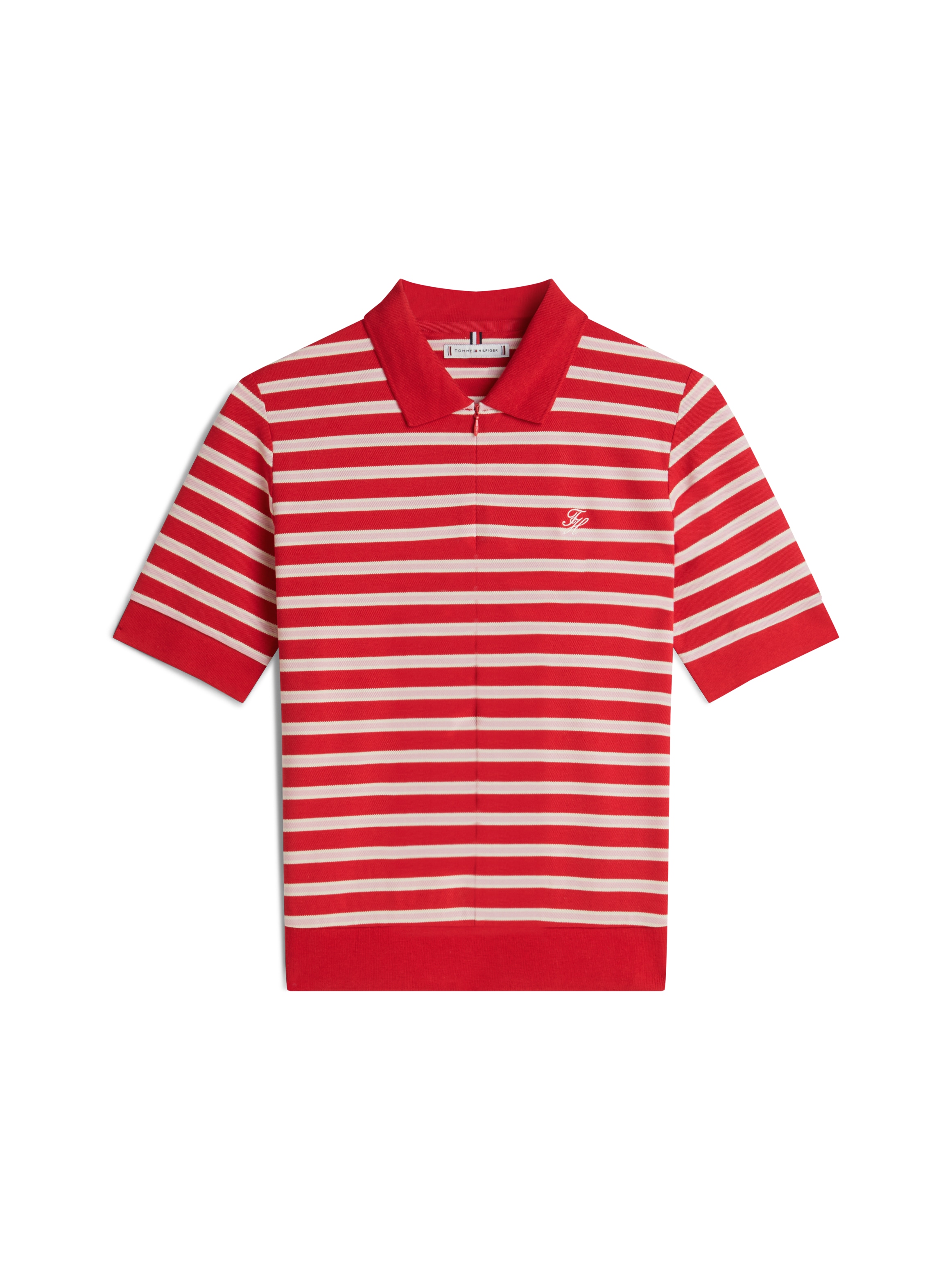 Tommy Hilfiger Poloshirt »TH SCRIPT LYOCELL ZIP SS POLO«