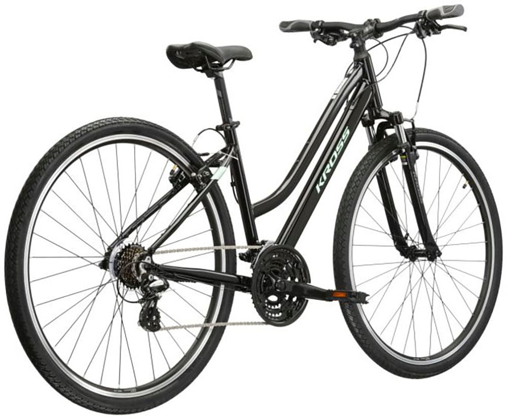 Kross Crossrad »KROSS Crossbike Evado 2.0 28" schwarz 21 Gänge«, 21 Gang, Shimano, Tourney Schaltwerk, Kettenschaltung