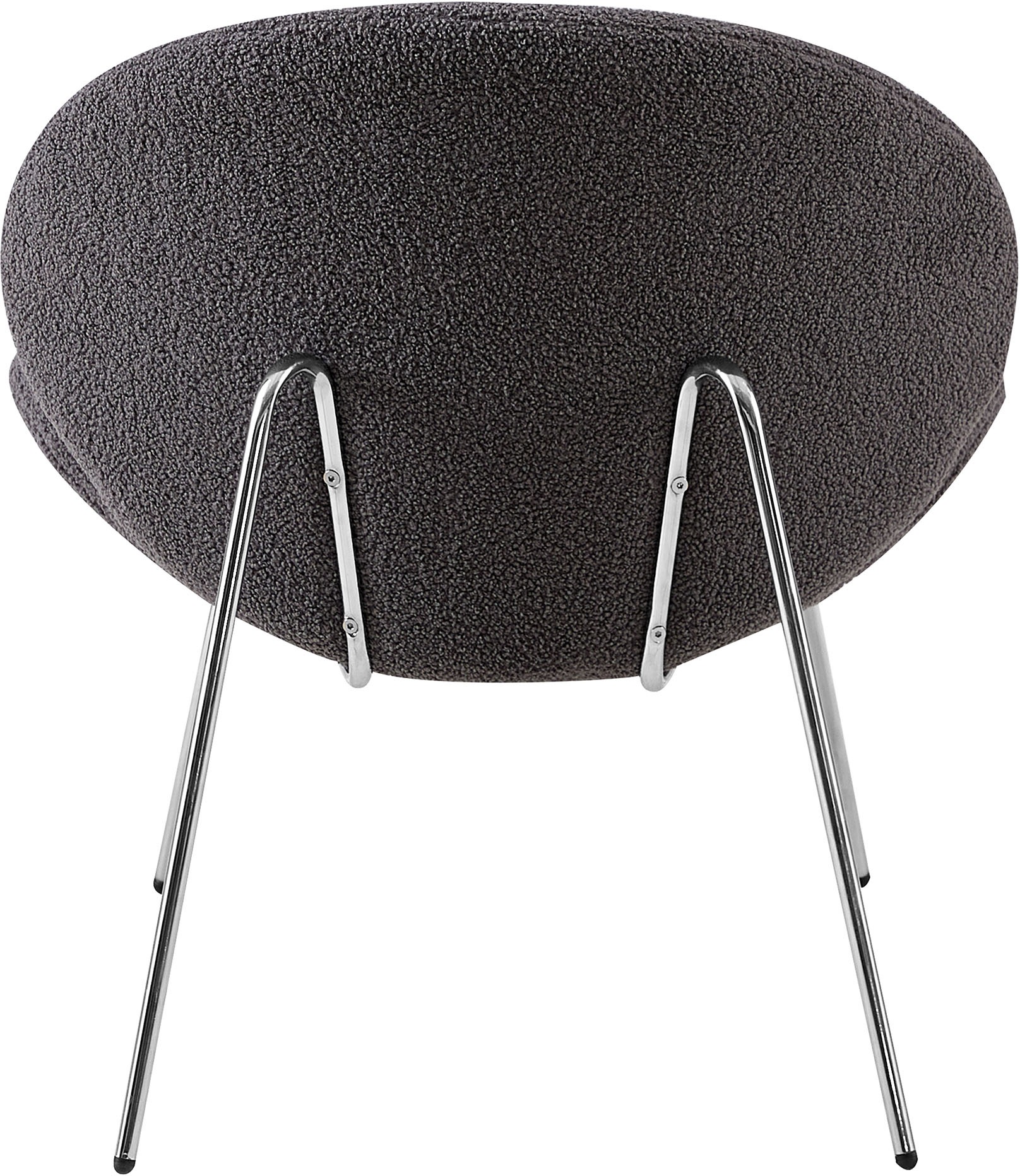 Kayoom Polsterstuhl »Stuhl Jaden 125 2er-Set, im angesagten Stoff mit dem Kräusel-Effekt«, (Set), 2 St., Ästhetisch minimalistisches Design, Bouclé Stoff, breites Sitzen