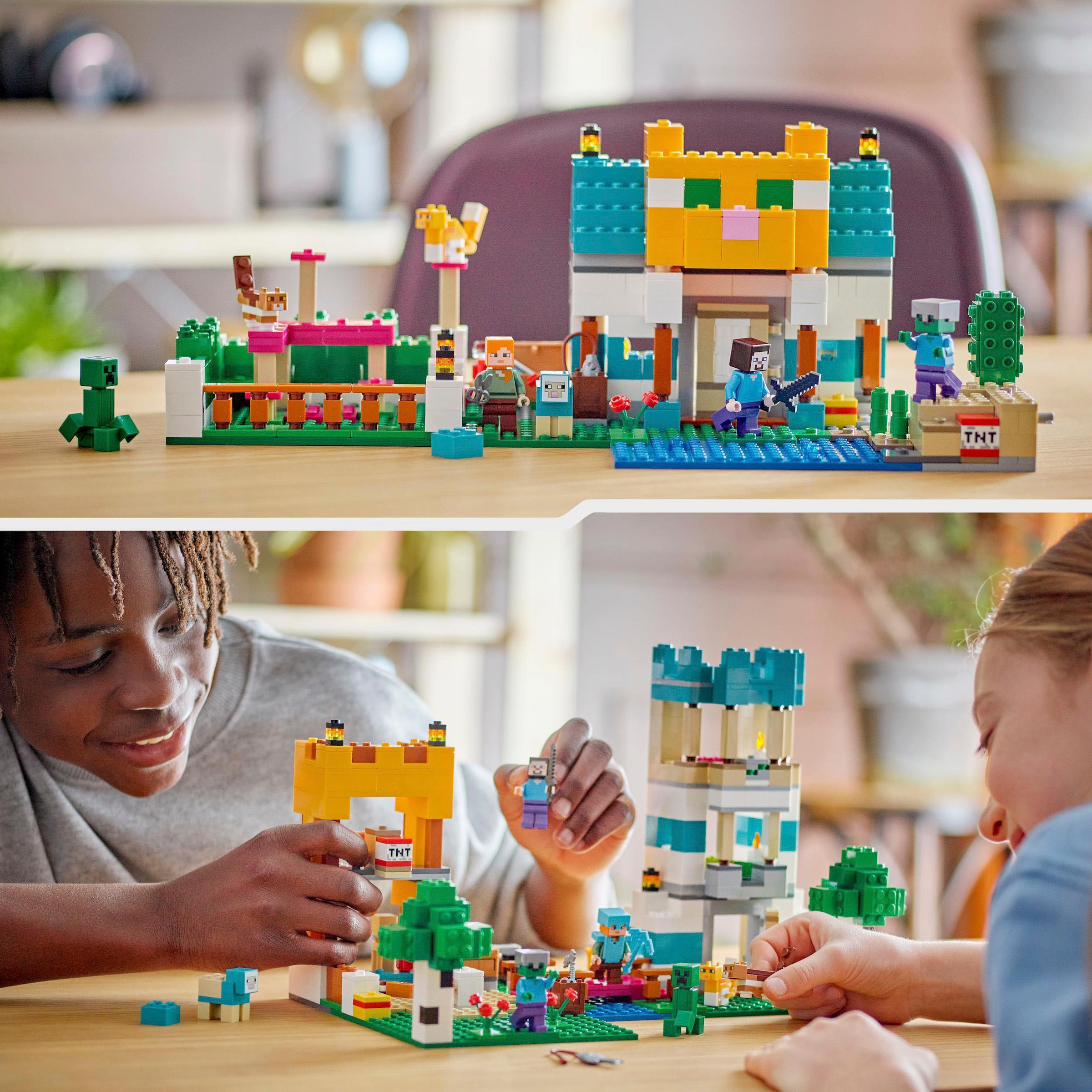 LEGO® Konstruktionsspielsteine »Die Crafting-Box 4.0 (21249), LEGO® Minecraft«, (605 St.), Made in Europe