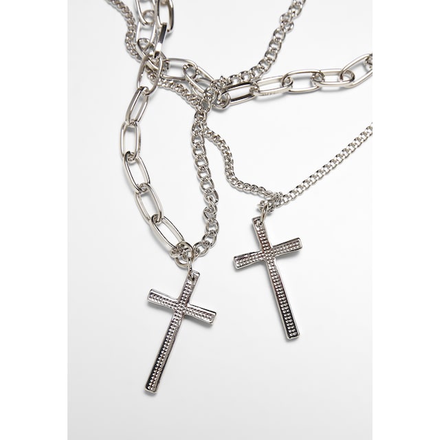 URBAN CLASSICS Edelstahlkette »Accessoires Layering Cross Necklace«  bestellen | BAUR