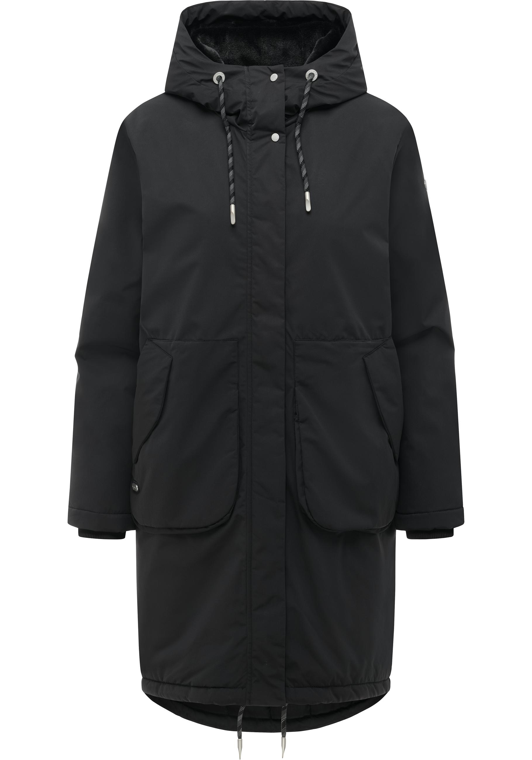Ragwear Funktionsmantel "Frostlin Y" Winter Damen Kurzmantel gefüttert mit Fleece