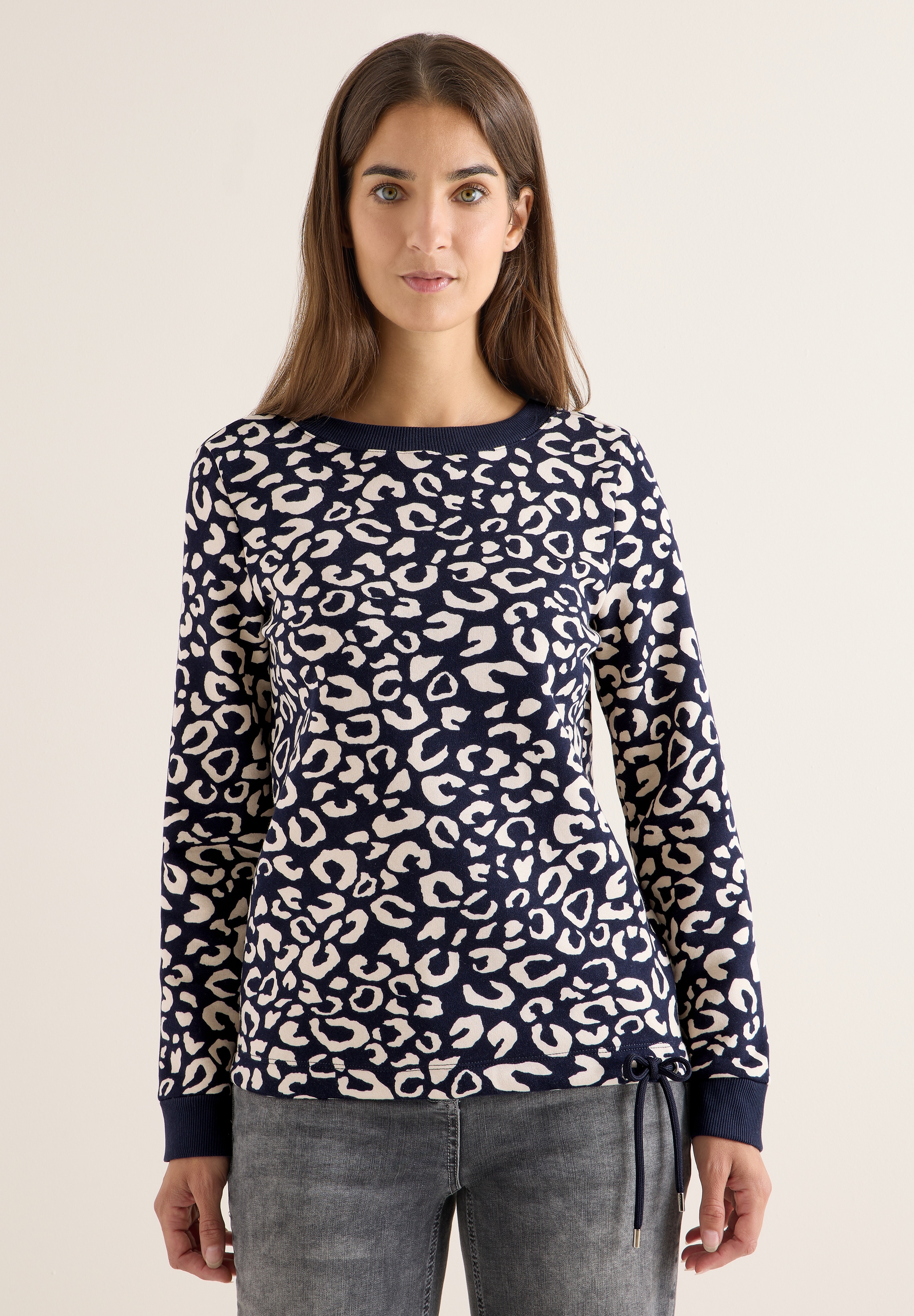 Cecil Sweatshirt, mit Tunnelzug am Saum günstig online kaufen