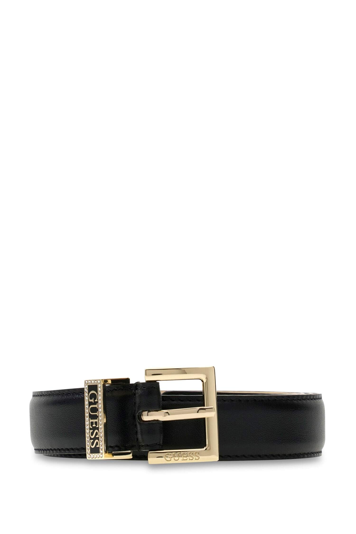 Guess Synthetikgürtel »PANT BELT NT REV & NT ADJ H25« mit Label-Details
