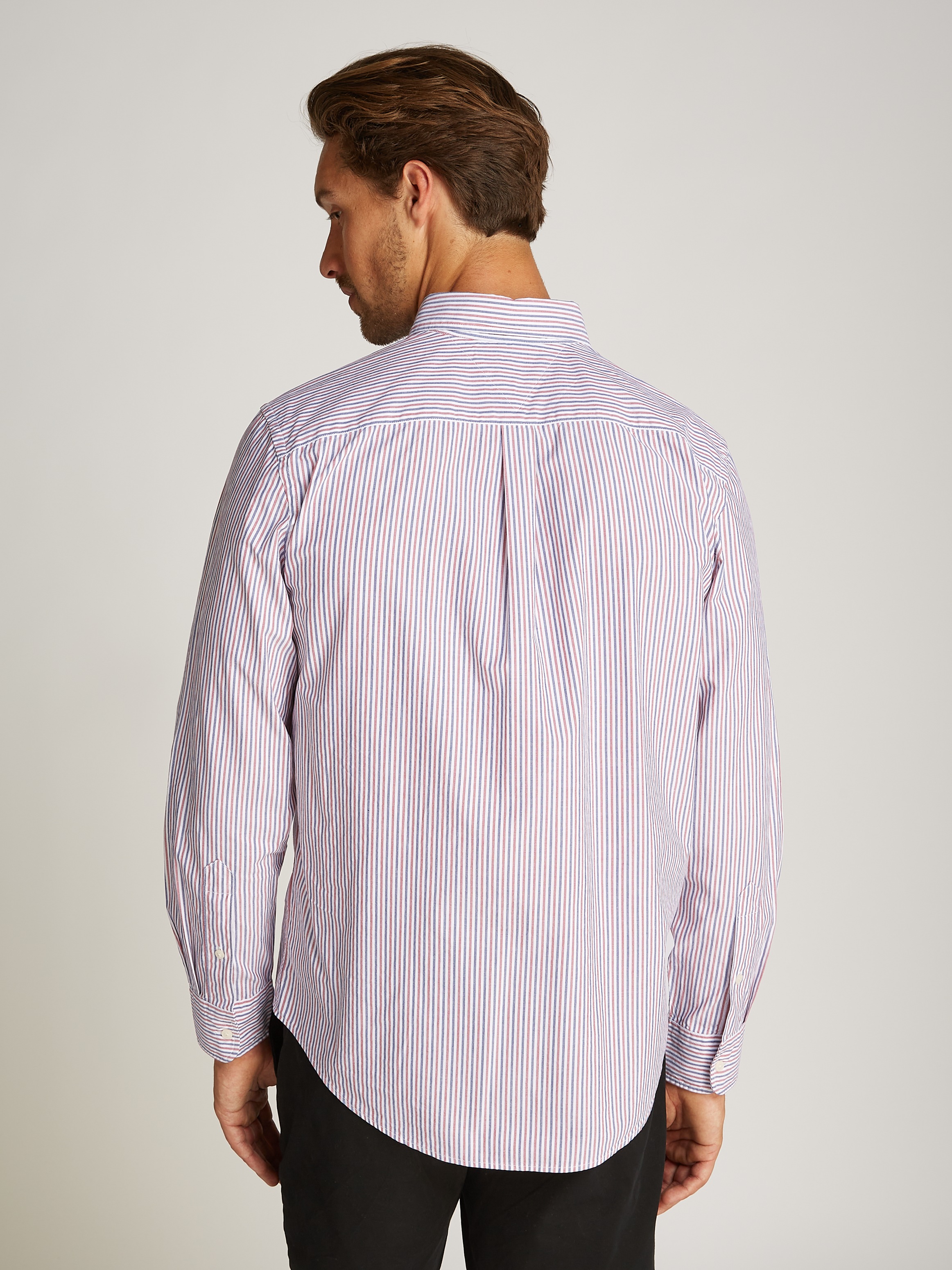 Tommy Hilfiger "FLEX POPLIN CLASSIC STP Regular Fit SHIRT" mit Sreifenmuste günstig online kaufen