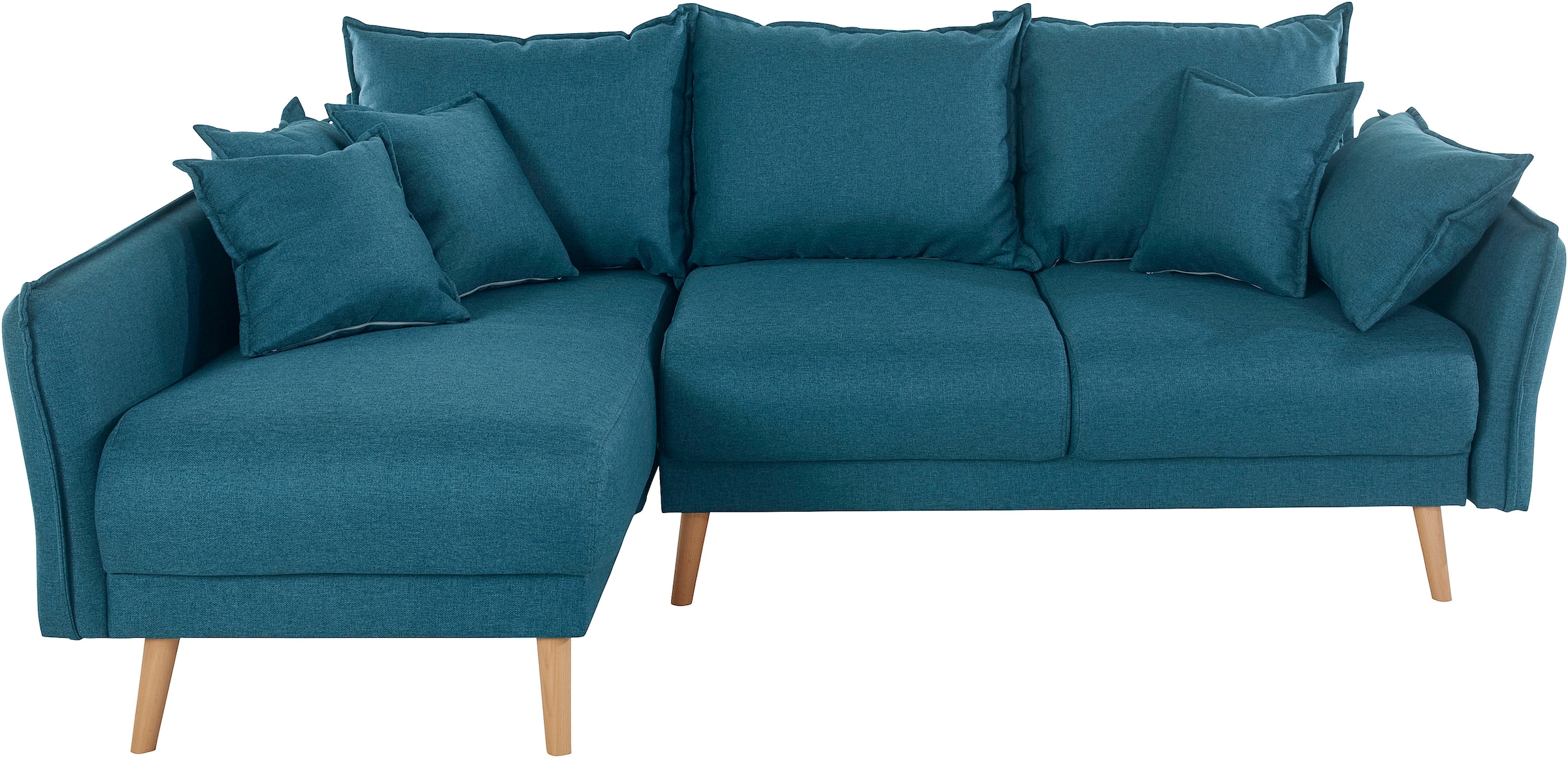 Home affaire Ecksofa »Granbo L-Form«, incl. Bettfunktion und Bettkasten, Federkern-Polsterung, Seitentasche
