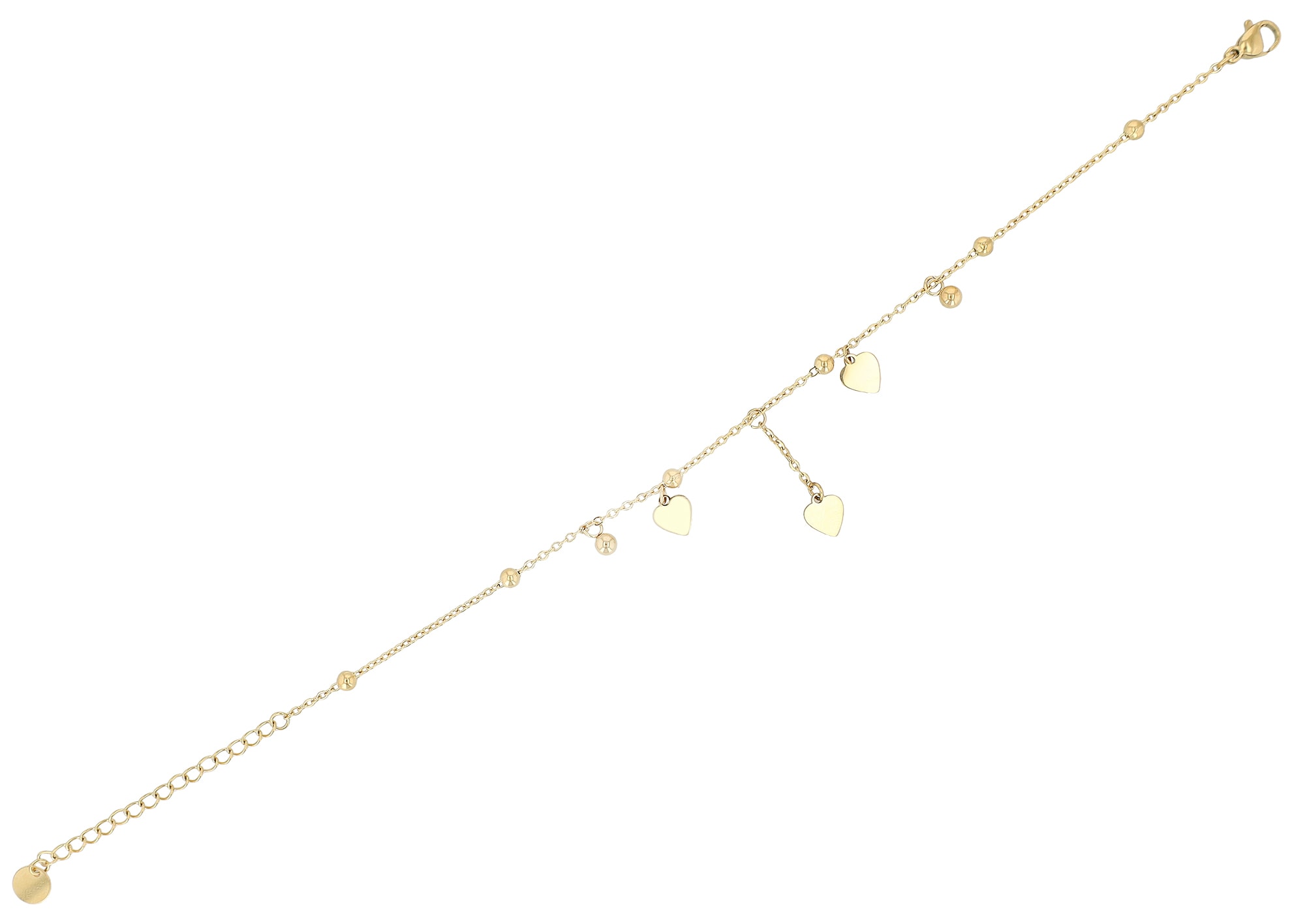 Adelia´s Fußkette »Damen Fußkettchen – Herz aus Edelstahl« Ideal als Geschenk zum Weihnachten