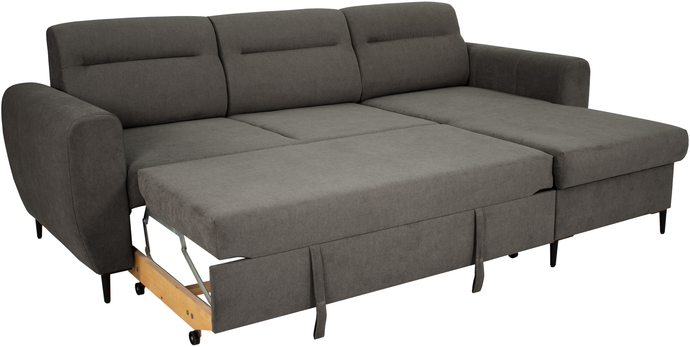 Trends by HG Ecksofa »Bella L-Form, B: 248 cm« mit Bettfunktion & Bettkasten