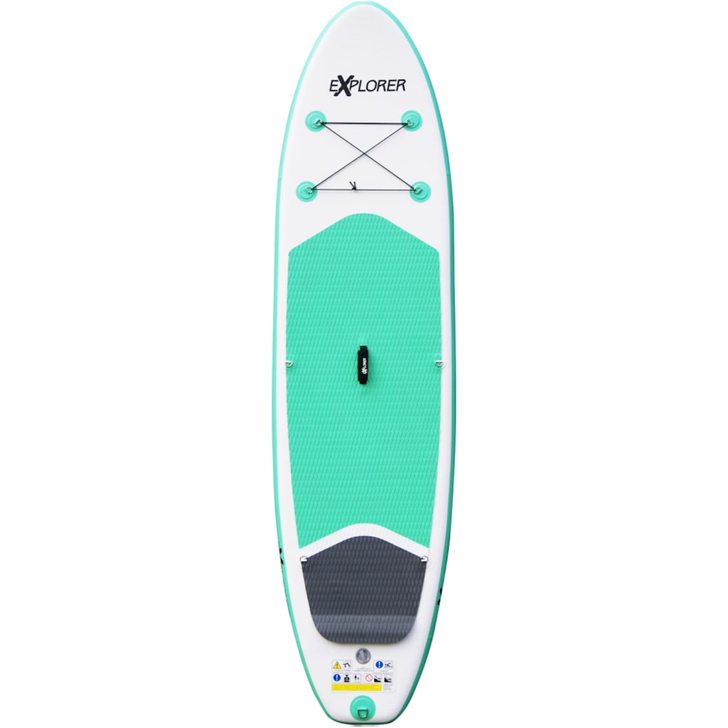 EXPLORER Inflatable SUP-Board »Stand Up Paddleset Explorer 300«, (Set, 6 tlg.)