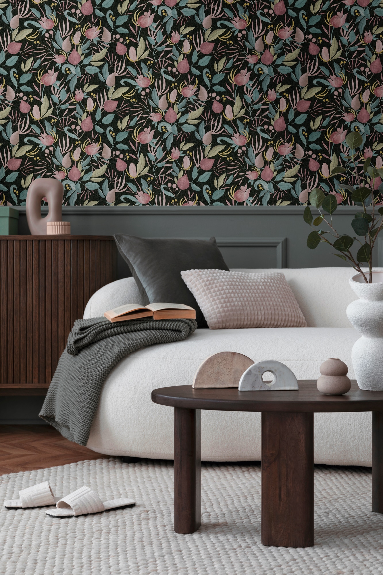 CosmoLiving by Cosmopolitan Vliestapete »Still Bloom – Florale Vliestapete« matt strukturiert Moderner Blütentraum mit sanfter Eleganz